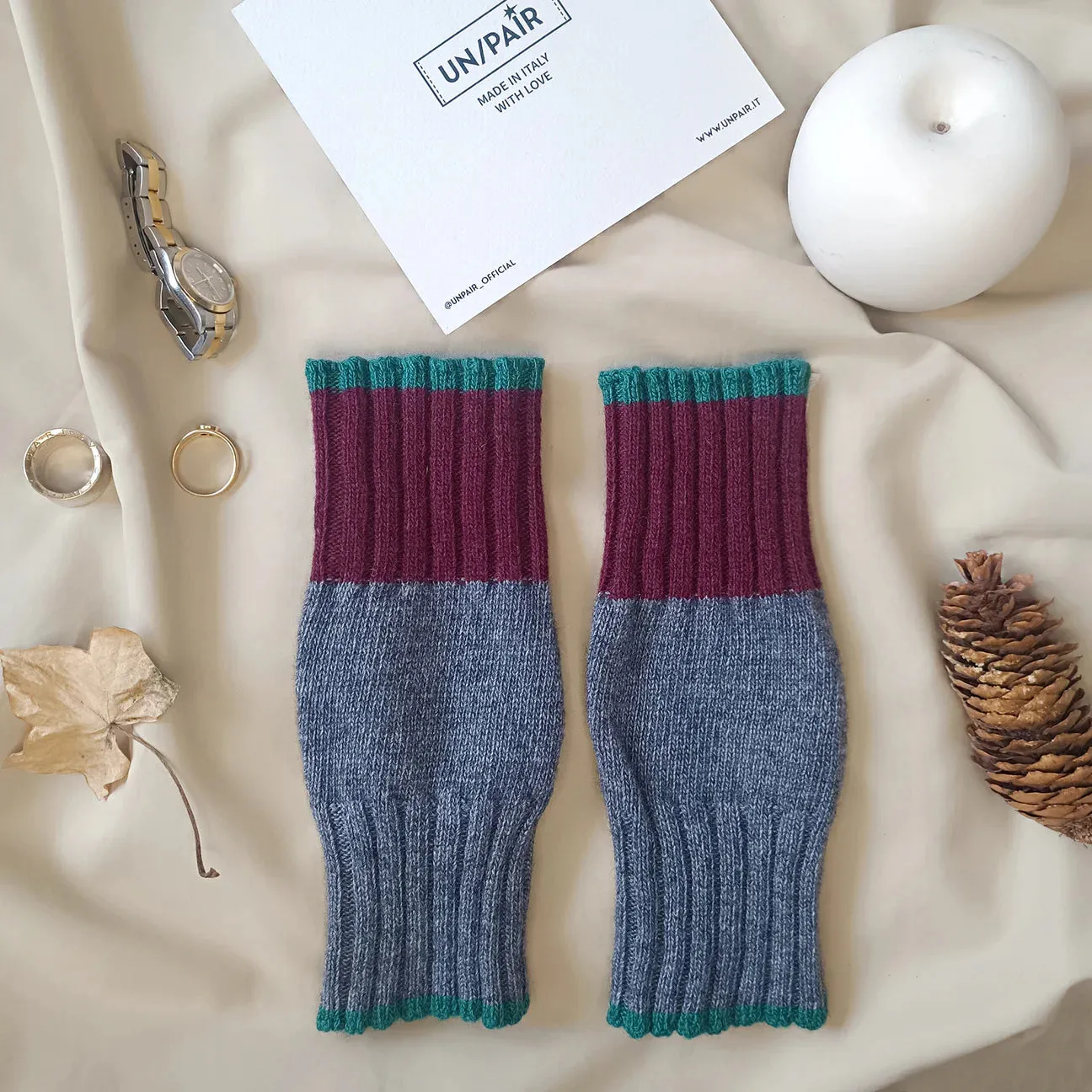 Fingerless Gloves in Darkgrey