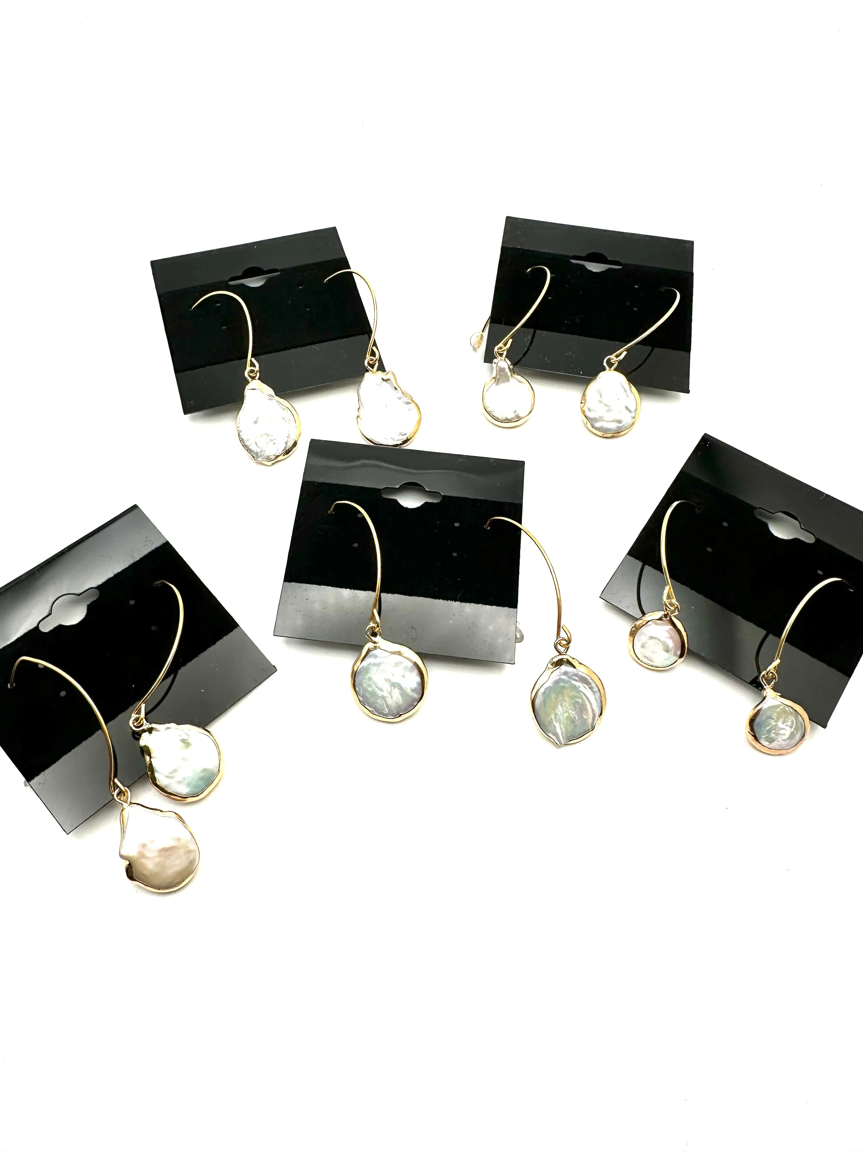 Freeform Pearl Drop Earrings