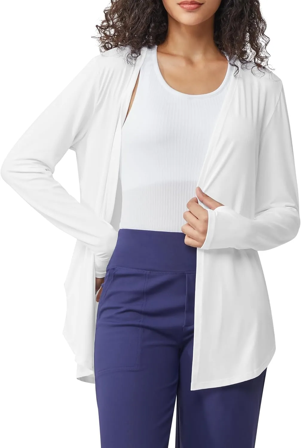 G4Free Lightweight Cardigans for Women UPF 50  Long Sleeve Sun Shirts Open Front Summer Cover Ups UV Protection