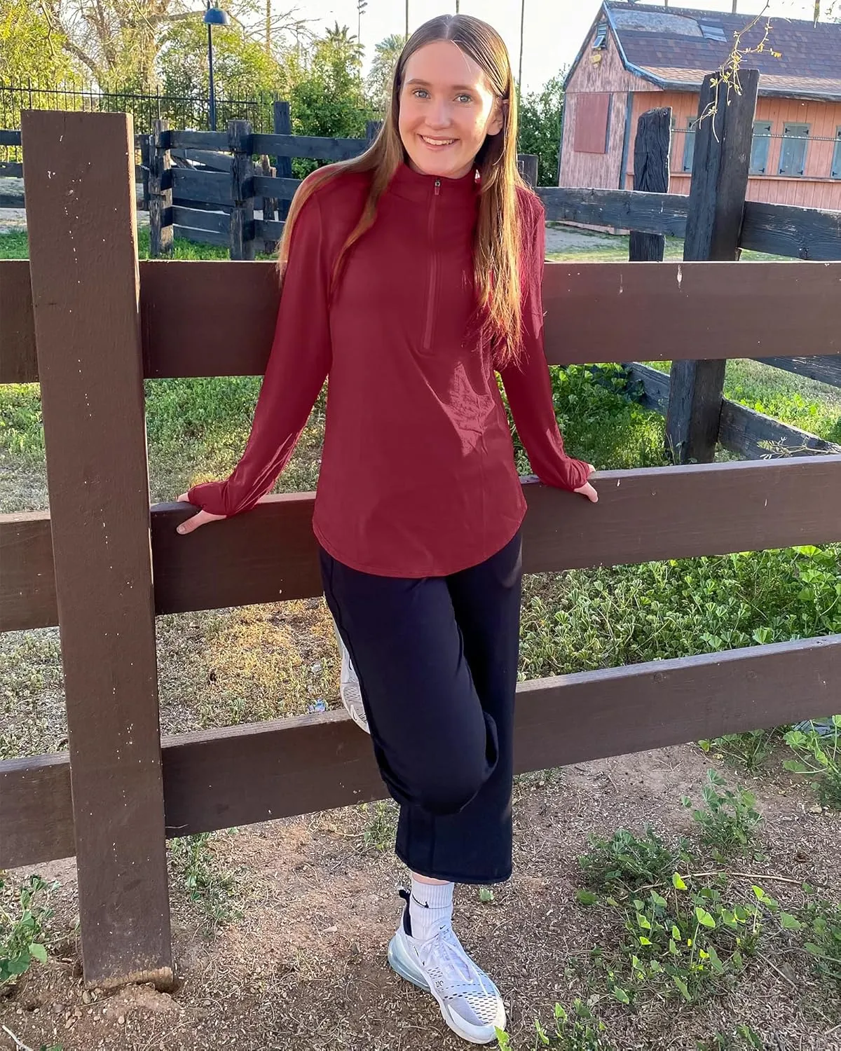 G4Free Womens UPF 50  Sun Shirts Lightweight Quick Dry Long Sleeve Workout Tops Lightweight Running Pullover