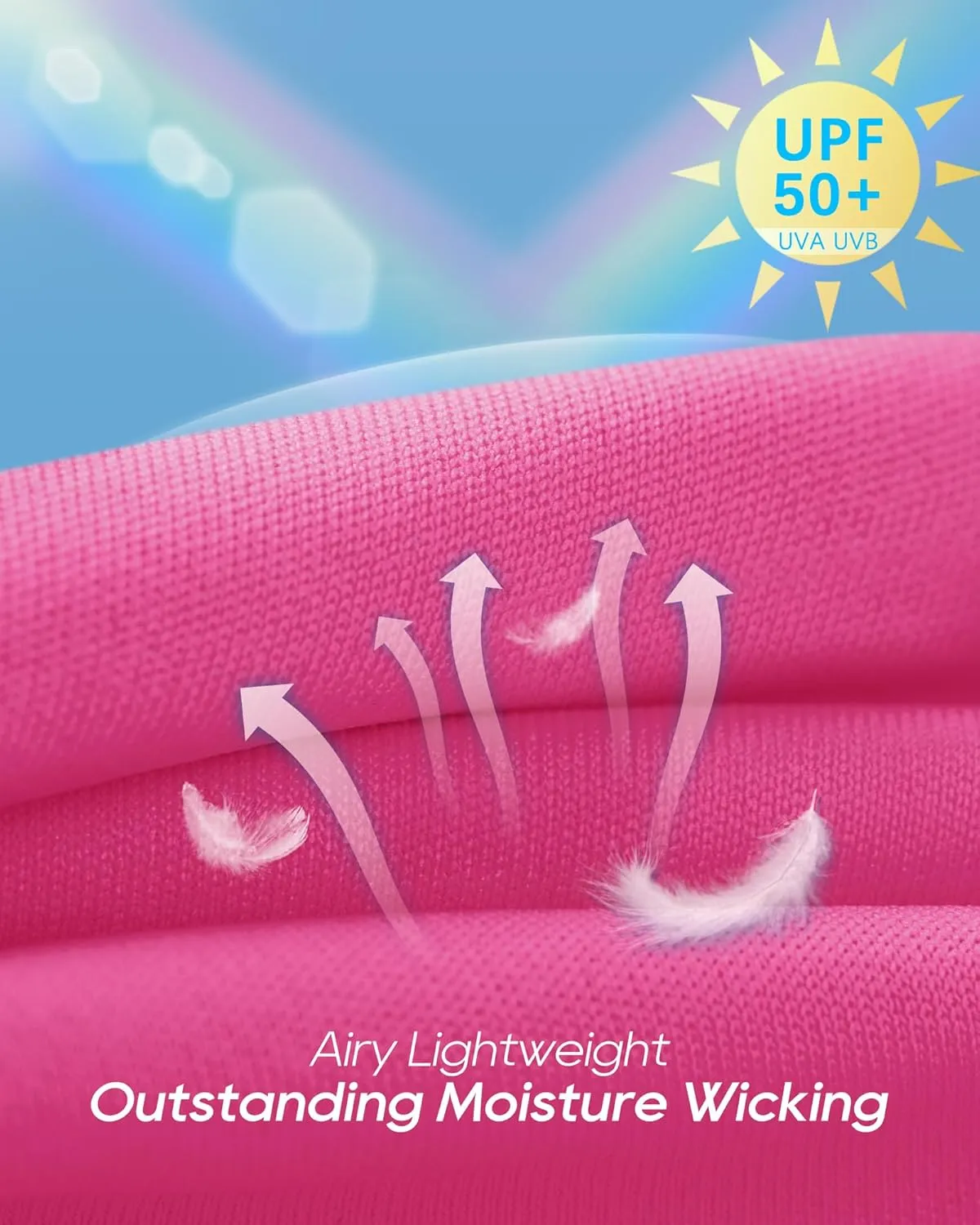 G4Free Womens UPF 50  Sun Shirts Lightweight Quick Dry Long Sleeve Workout Tops Lightweight Running Pullover