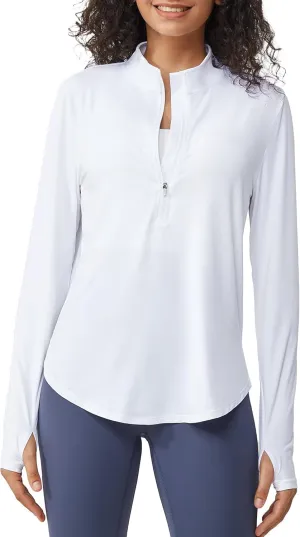 G4Free Womens UPF 50  Sun Shirts Lightweight Quick Dry Long Sleeve Workout Tops Lightweight Running Pullover