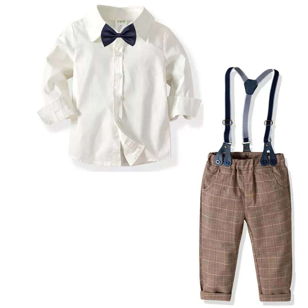 GV Boys Steve 3 piece Suspenders, Bow Tie and Dress Shirt set