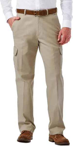 Haggar Men's Stretch Classic Fit Cargo Pant (Regular and Big and Tall Sizes)