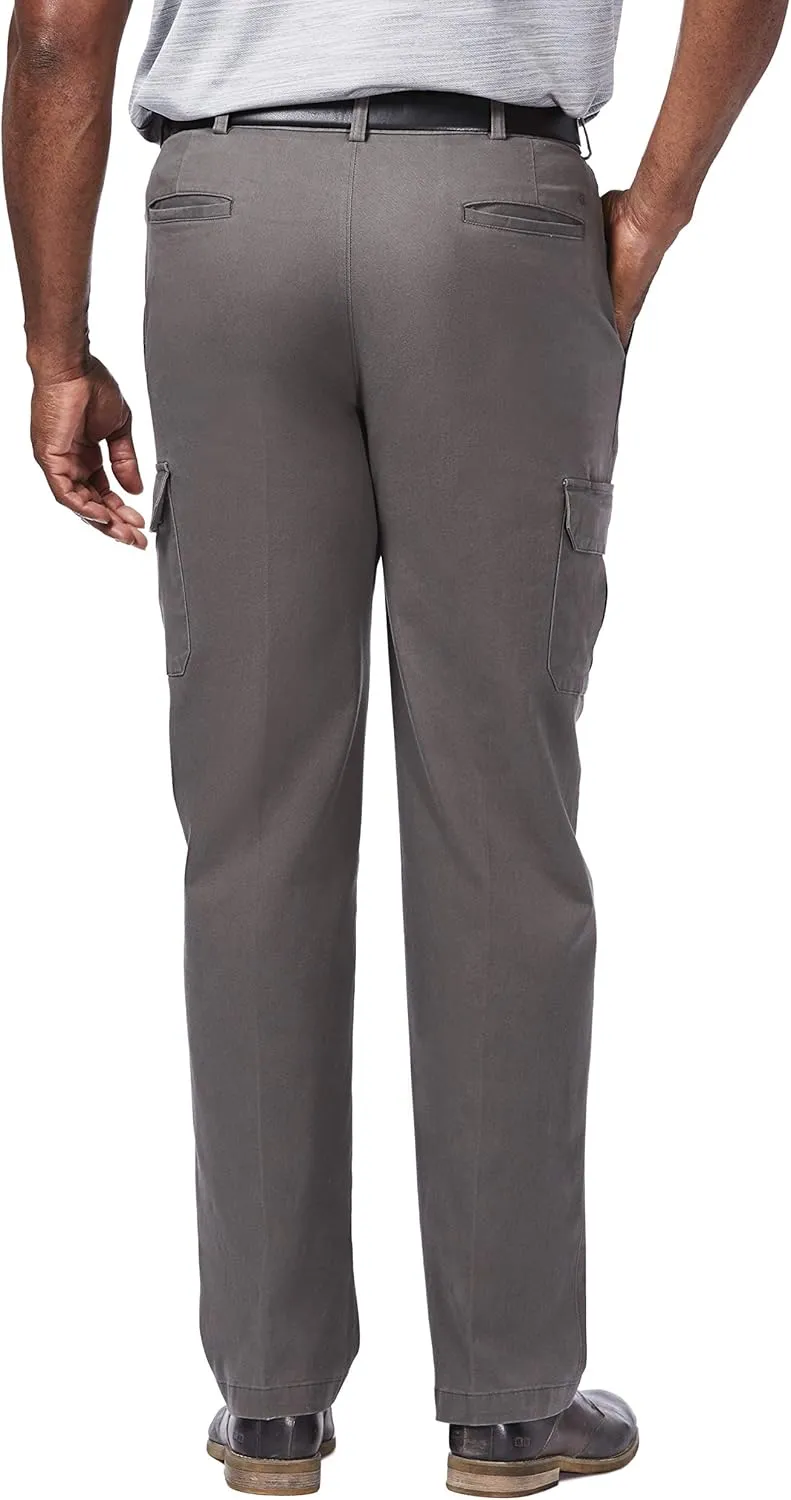 Haggar Men's Stretch Classic Fit Cargo Pant (Regular and Big and Tall Sizes)