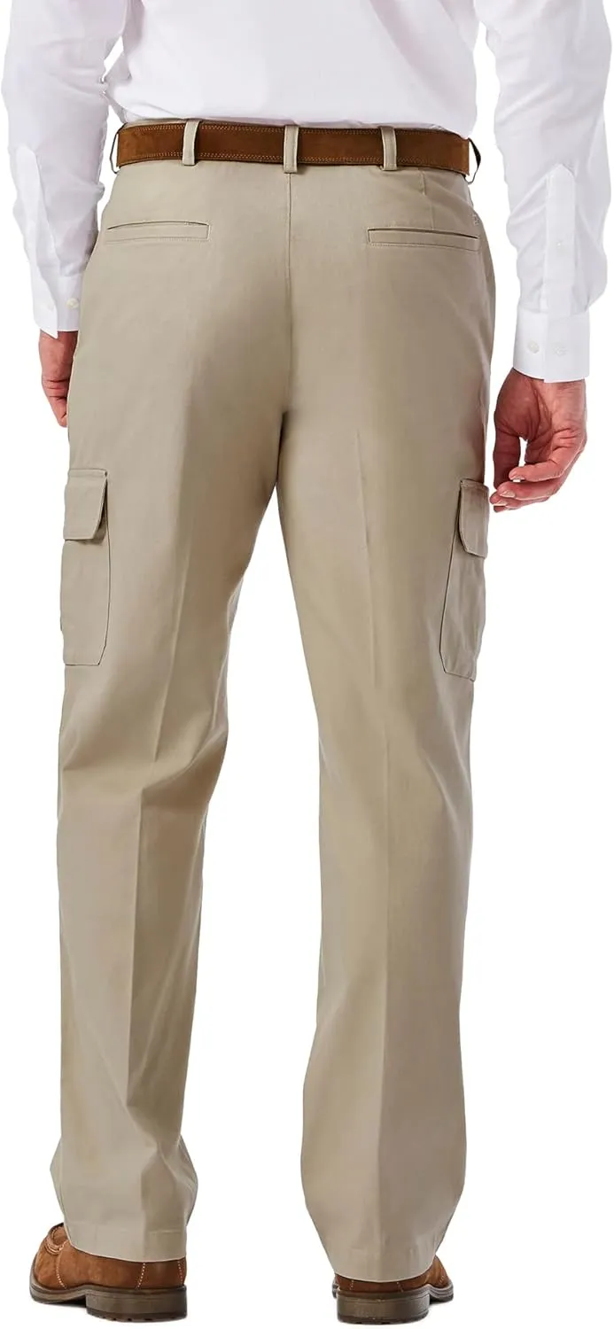 Haggar Men's Stretch Classic Fit Cargo Pant (Regular and Big and Tall Sizes)