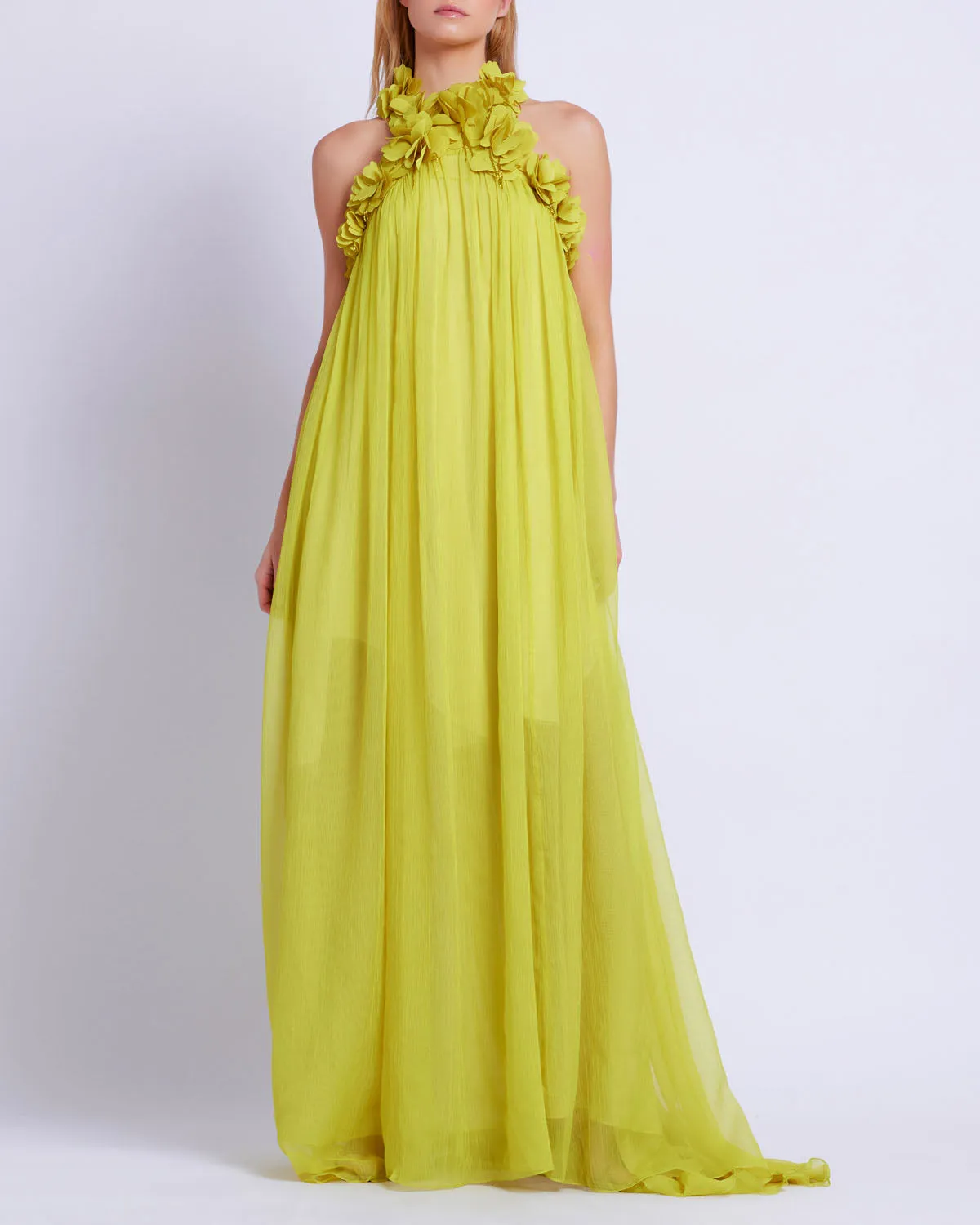 Hand-Embroidered 3D Gown