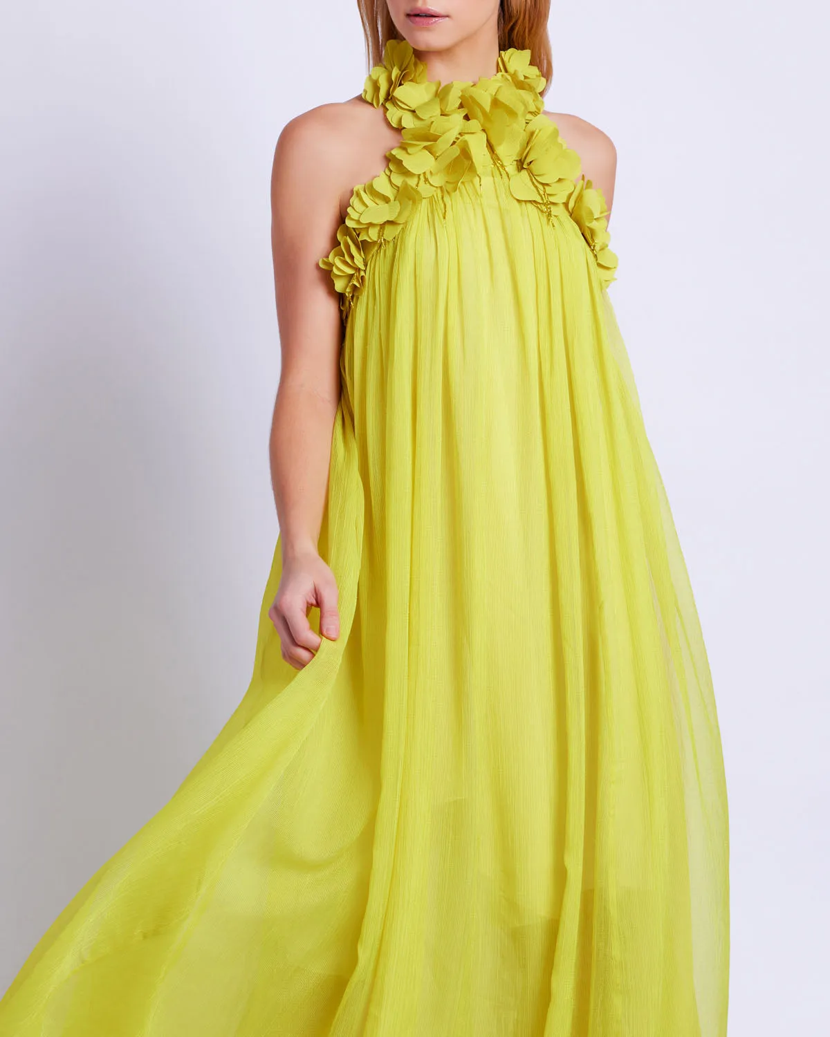 Hand-Embroidered 3D Gown
