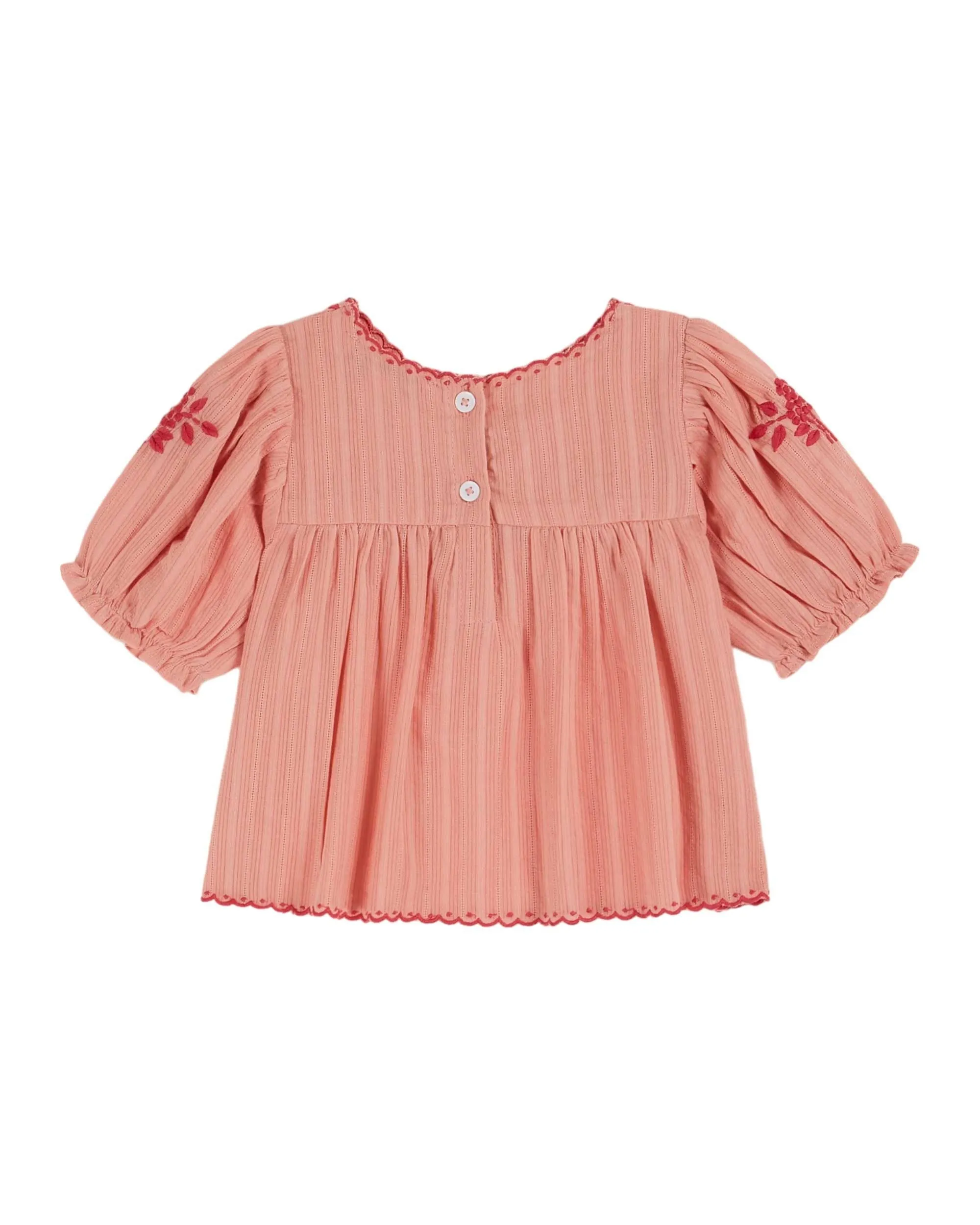 Hand Embroidered Blouse in Blossom