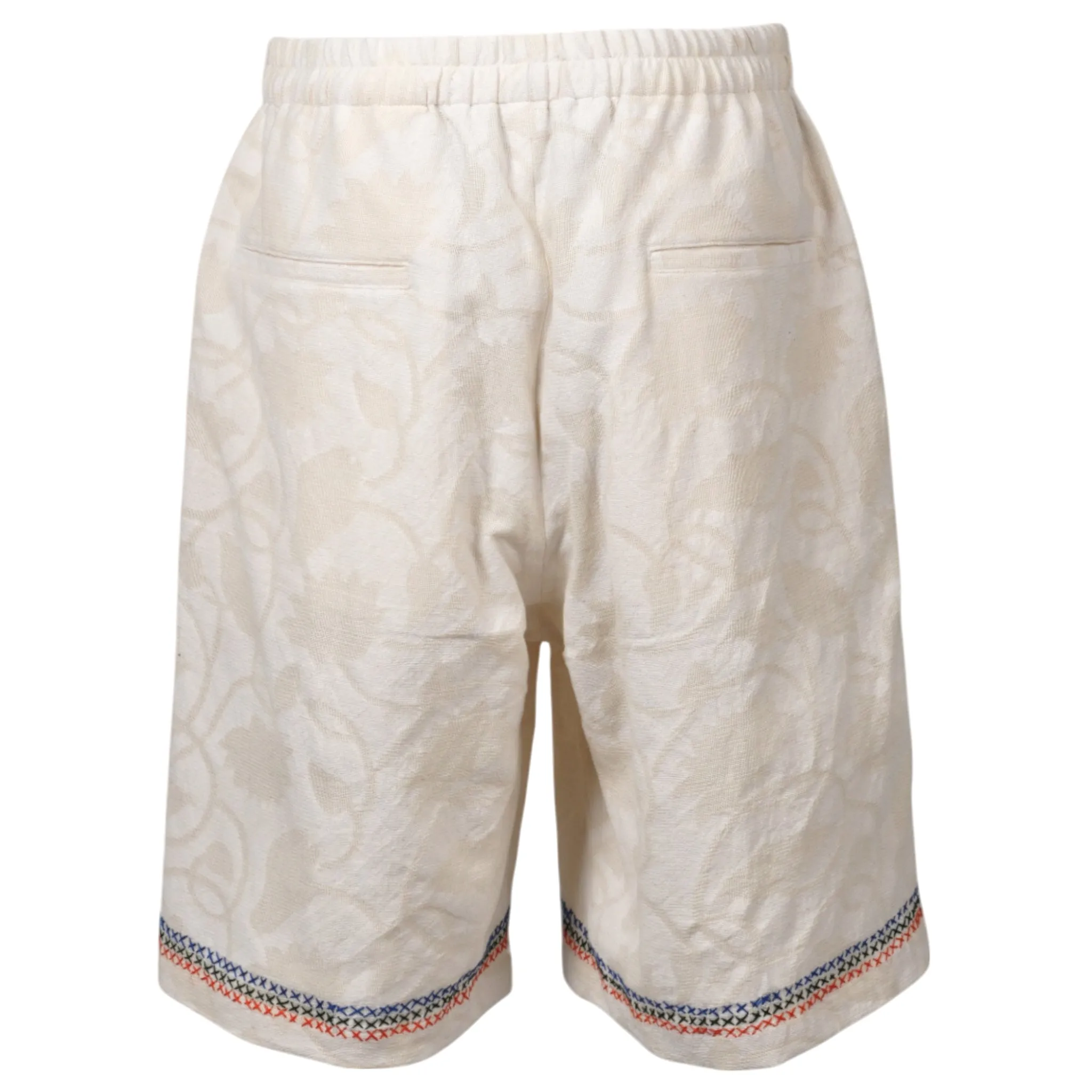 HAND EMBROIDERED DESIGN PANTS / WHITE