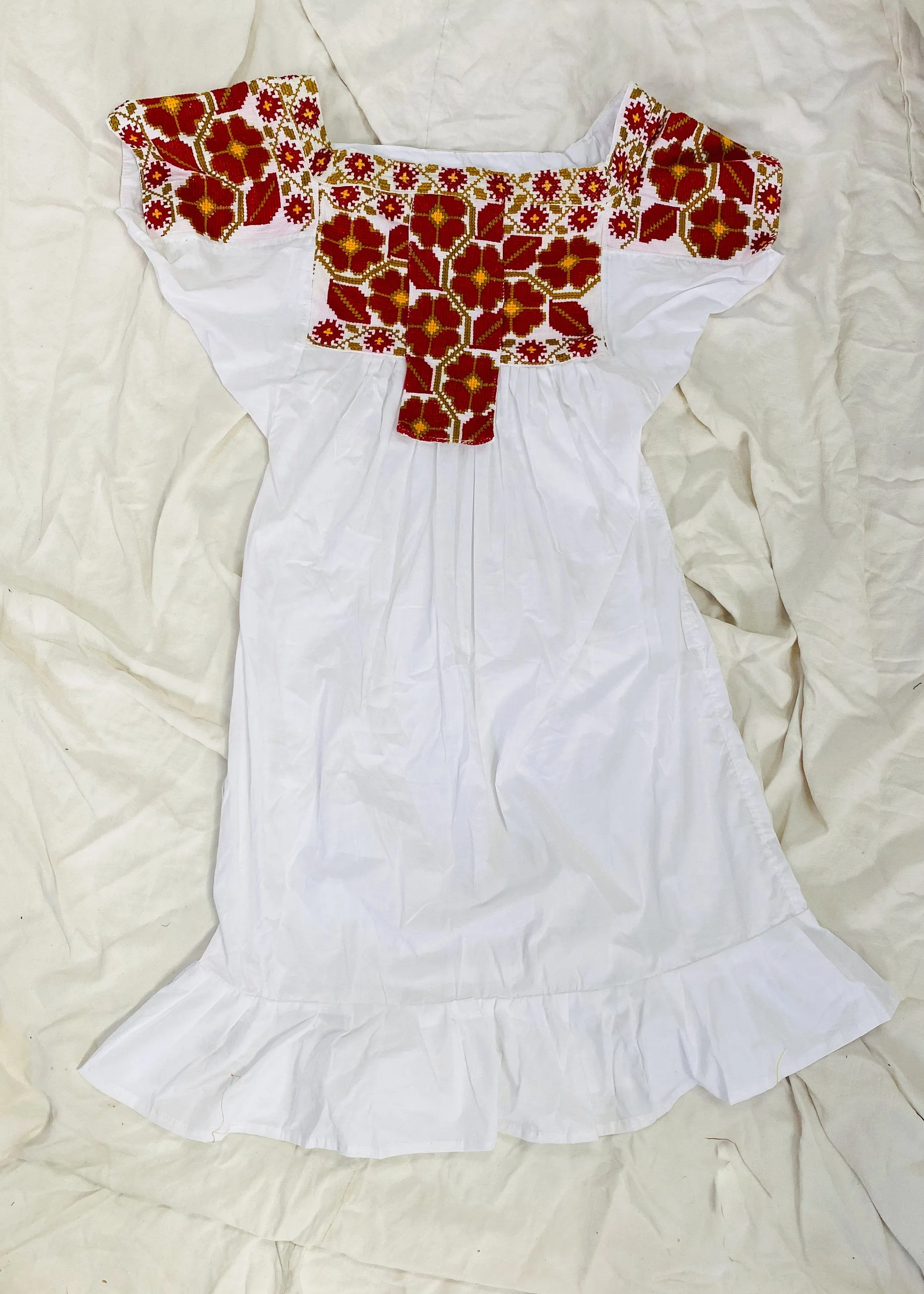 Hand-Embroidered Juquila Dress. All Cotton.