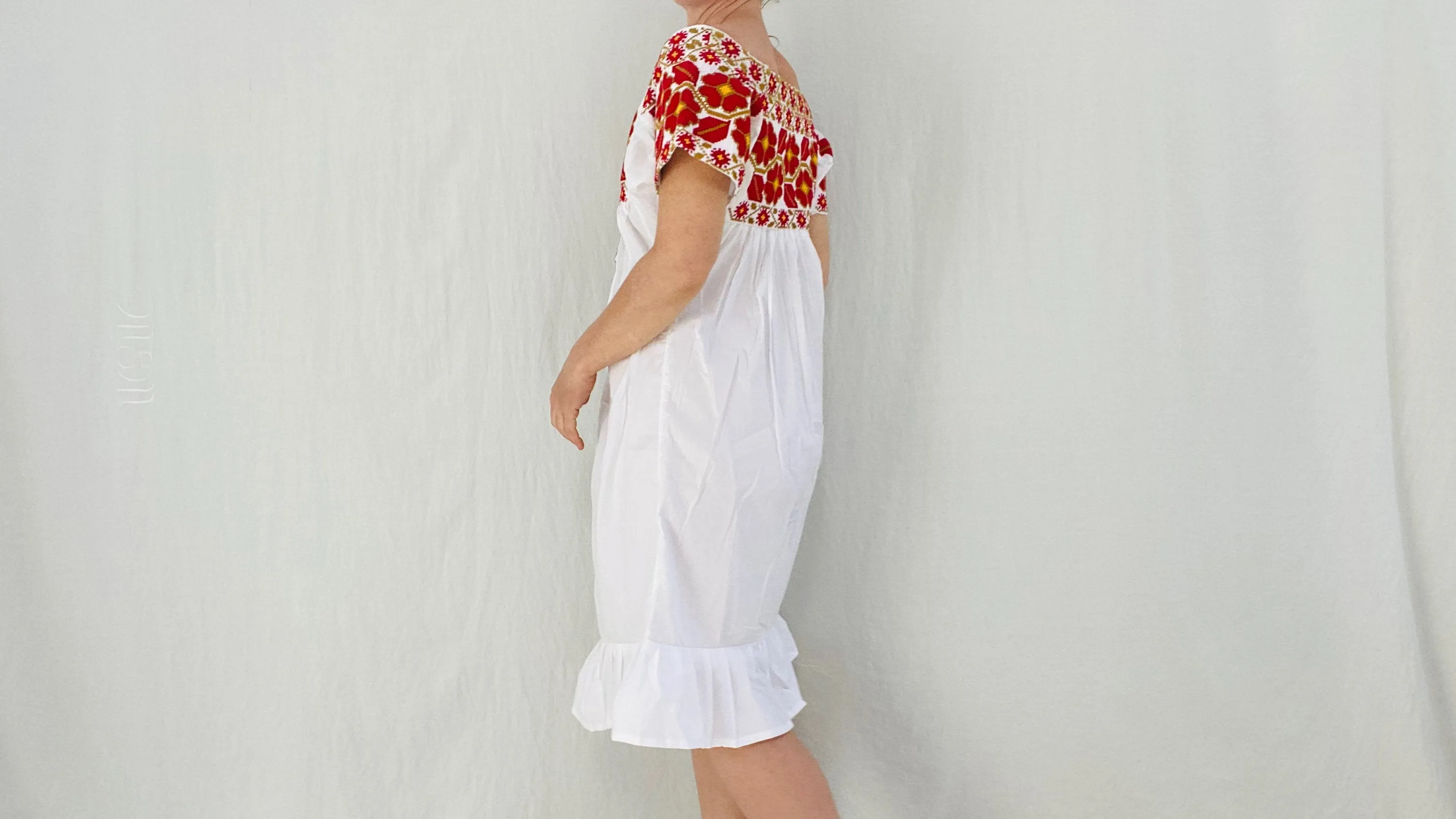Hand-Embroidered Juquila Dress. All Cotton.