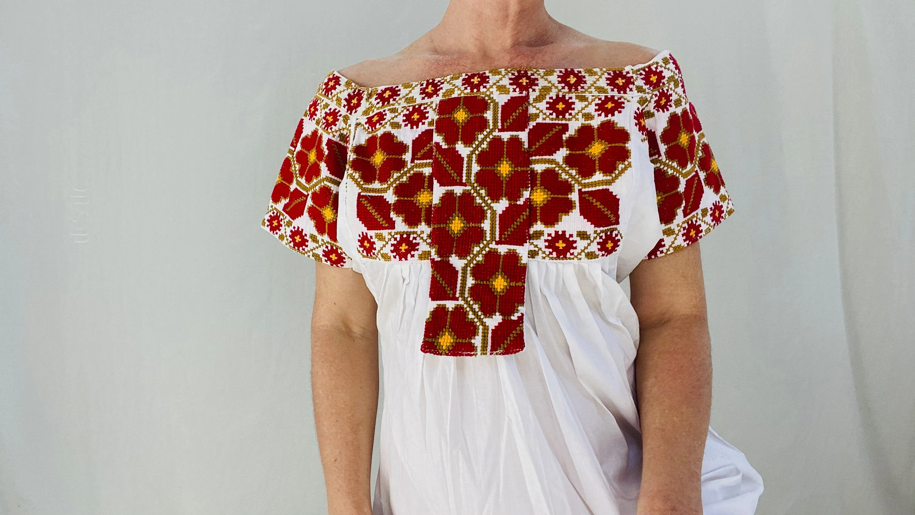 Hand-Embroidered Juquila Dress. All Cotton.