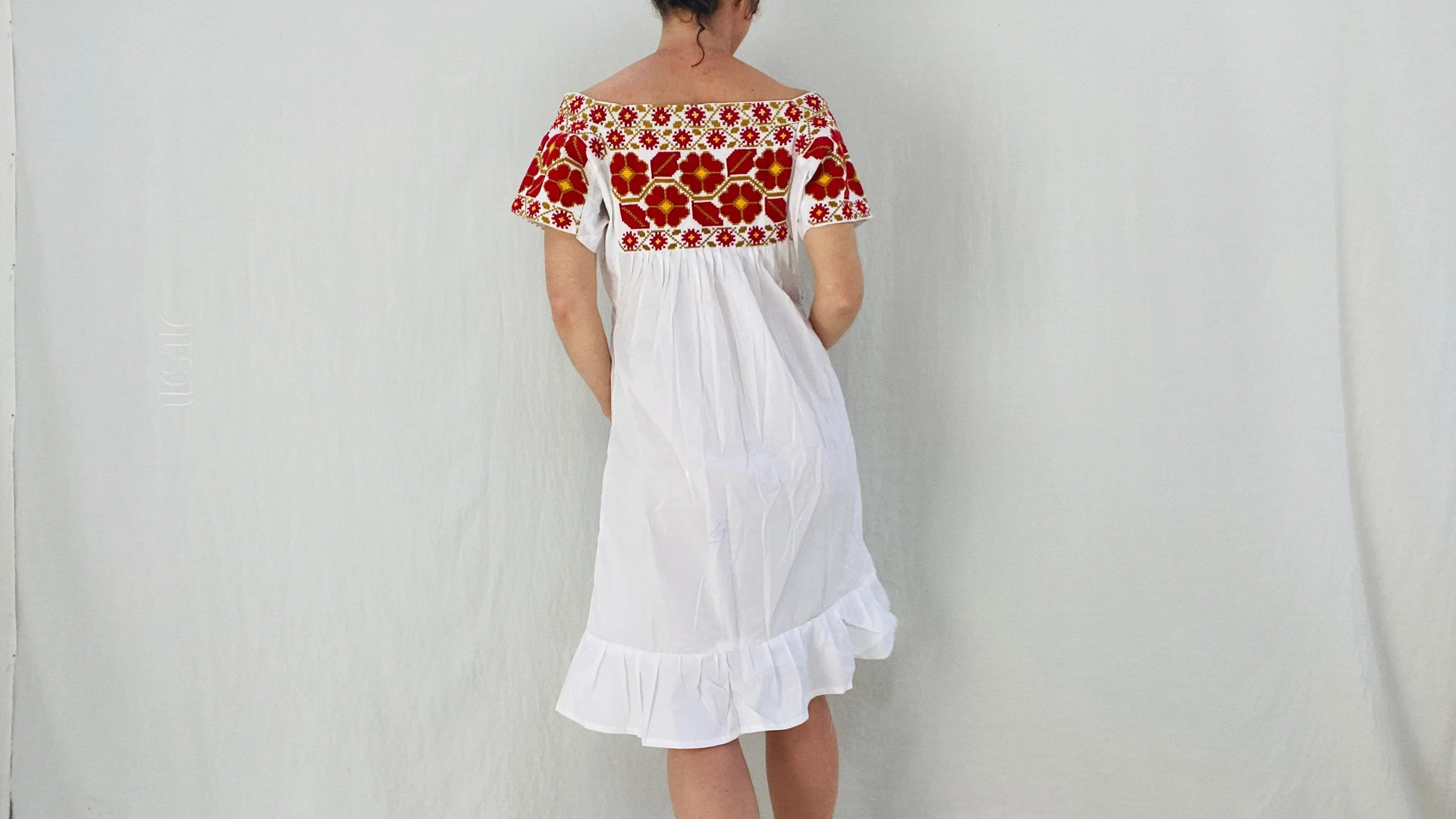 Hand-Embroidered Juquila Dress. All Cotton.