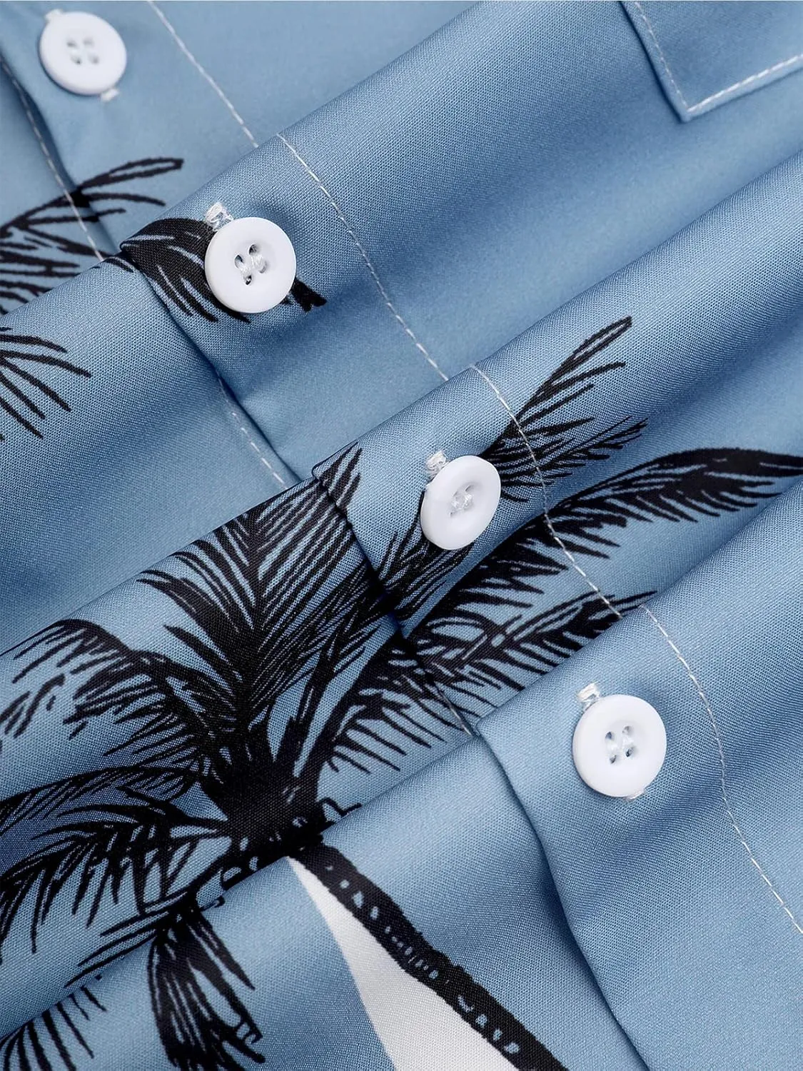 Hardaddy Men's Hawaiian Shirt Short Sleeves Coconut Printed Button Down Summer Beach Casual Shirts