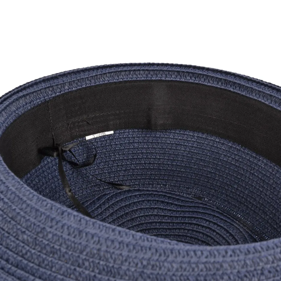 Hats Plus Caps Straw Diamond Crown Pork Pie Hat