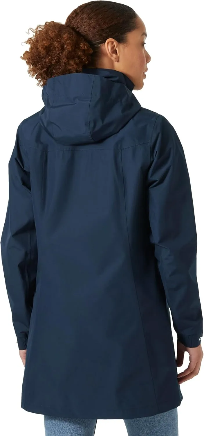 Helly-Hansen Womens Aden Waterproof Breathable Hooded Long Rain Jacket