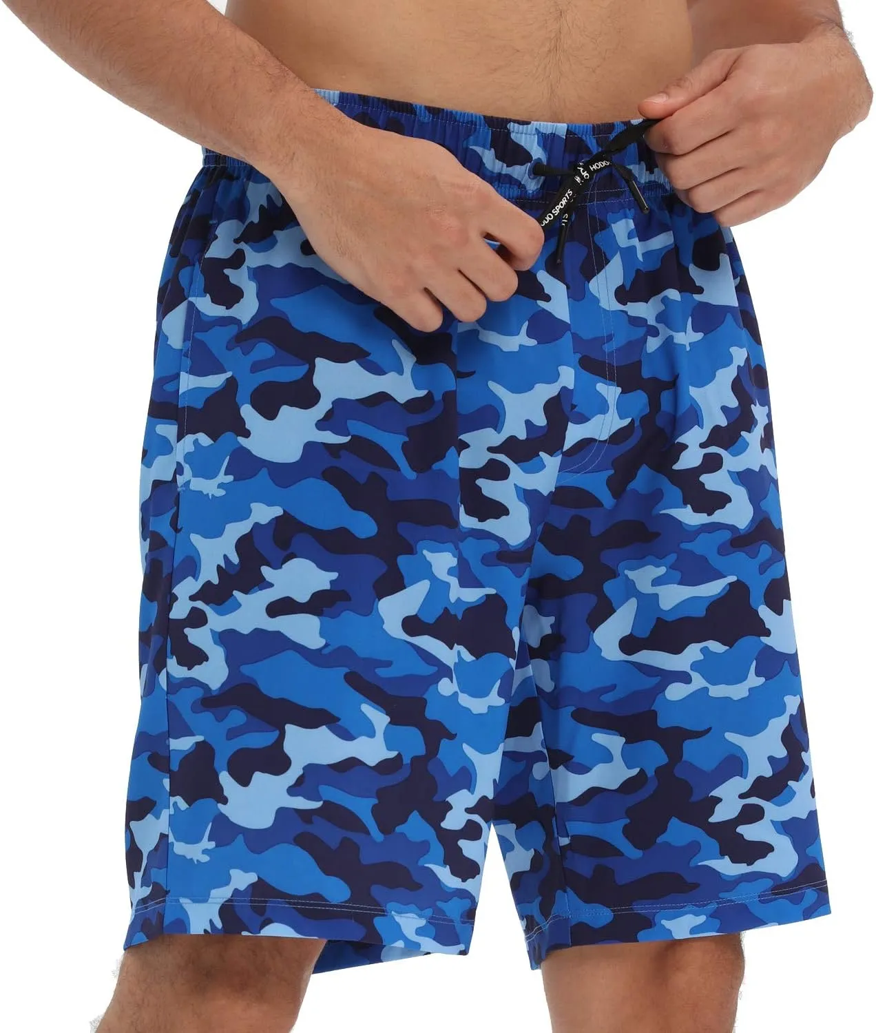 HOdo Mens Swim Trunks 9" Quick Dry Swim Shorts Bathing Suit