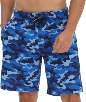 HOdo Mens Swim Trunks 9" Quick Dry Swim Shorts Bathing Suit