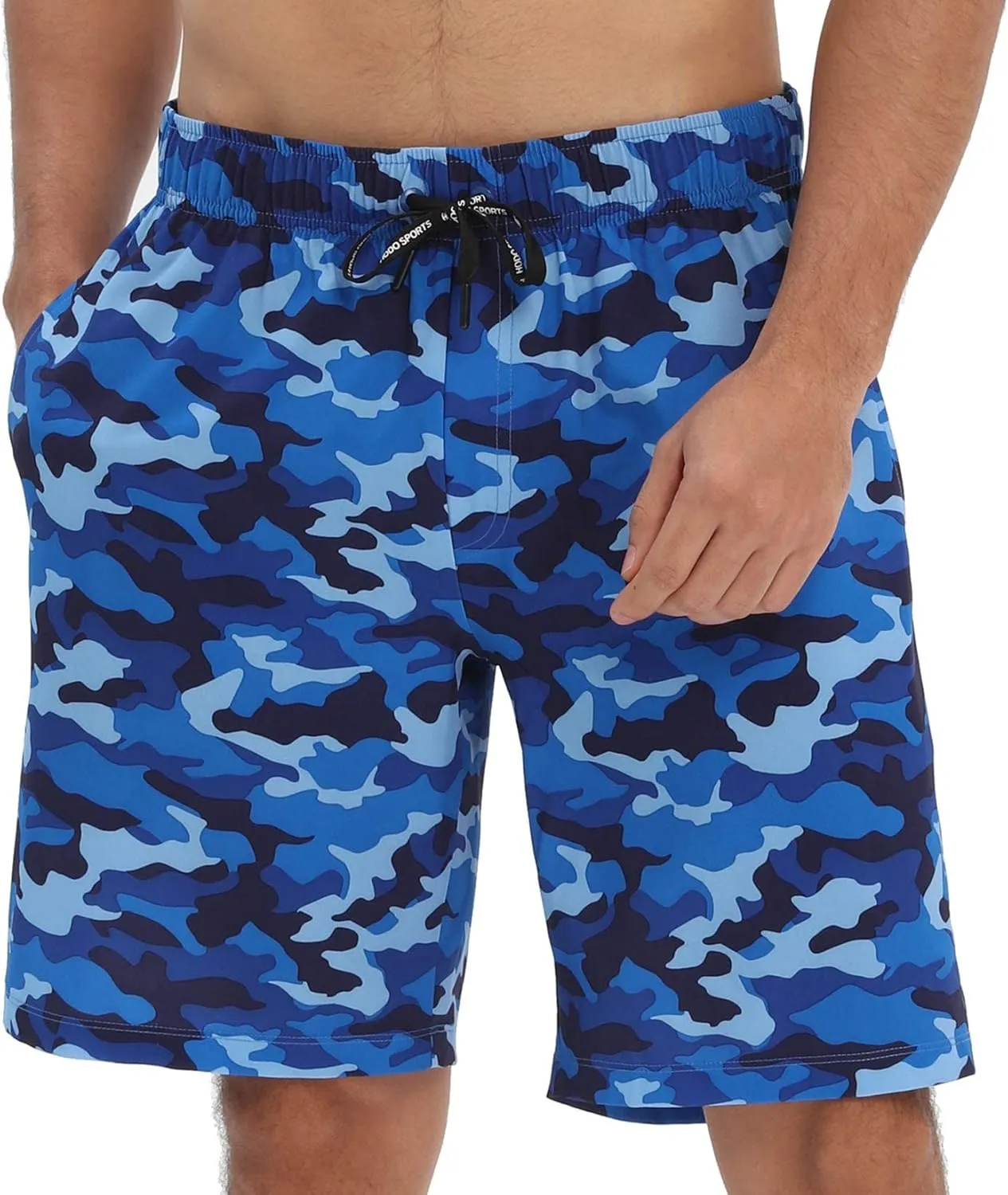 HOdo Mens Swim Trunks 9" Quick Dry Swim Shorts Bathing Suit