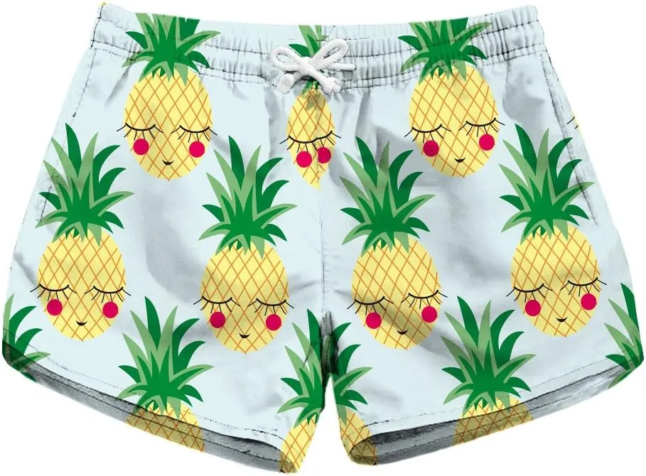 Honeystore Women's Casual Swim Trunks Quick Dry Print Boardshort Beach Shorts