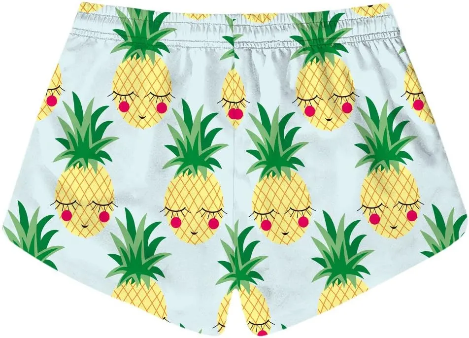 Honeystore Women's Casual Swim Trunks Quick Dry Print Boardshort Beach Shorts