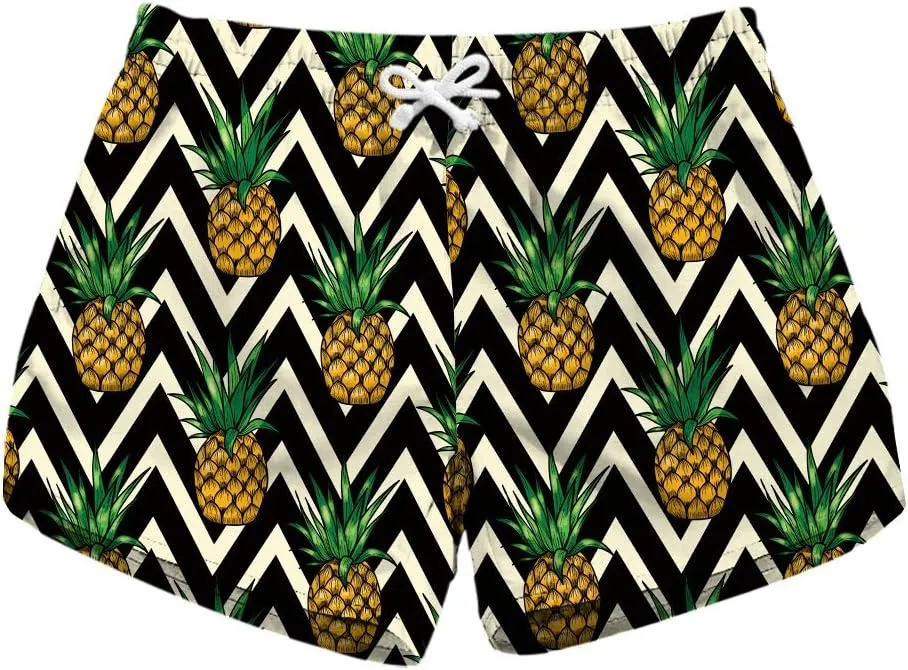 Honeystore Women's Casual Swim Trunks Quick Dry Print Boardshort Beach Shorts