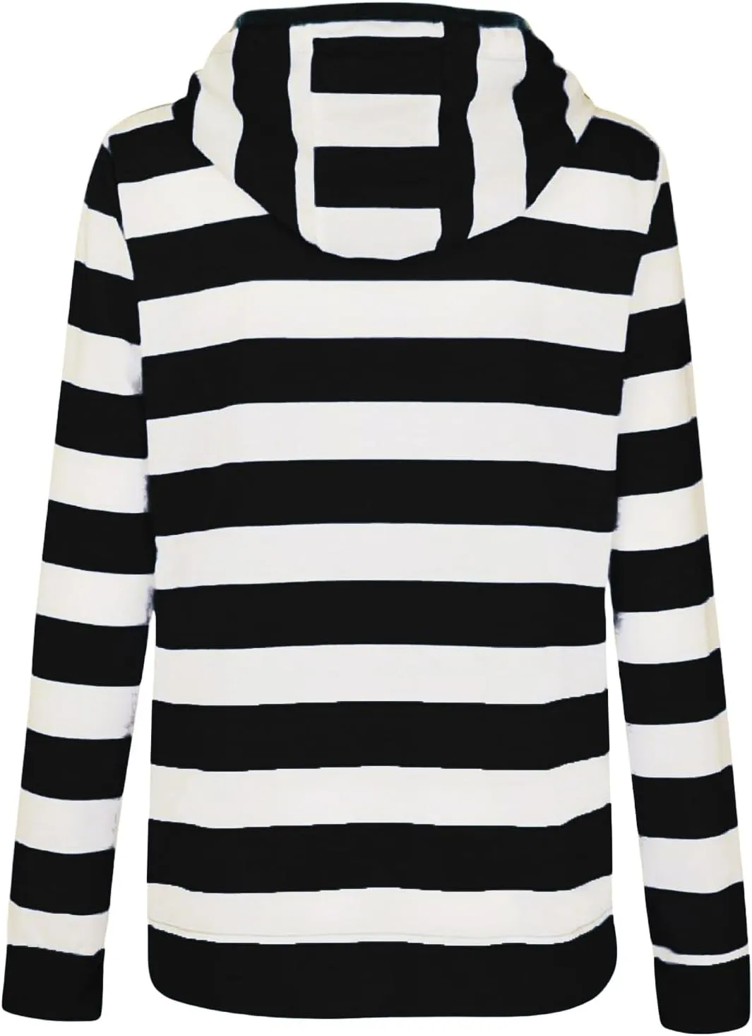 Hoodies for Womens Oversized Striped Hooded Sweatshirt Full Zip Classic Drawstring Jackets Casual Coat Tops Pockets