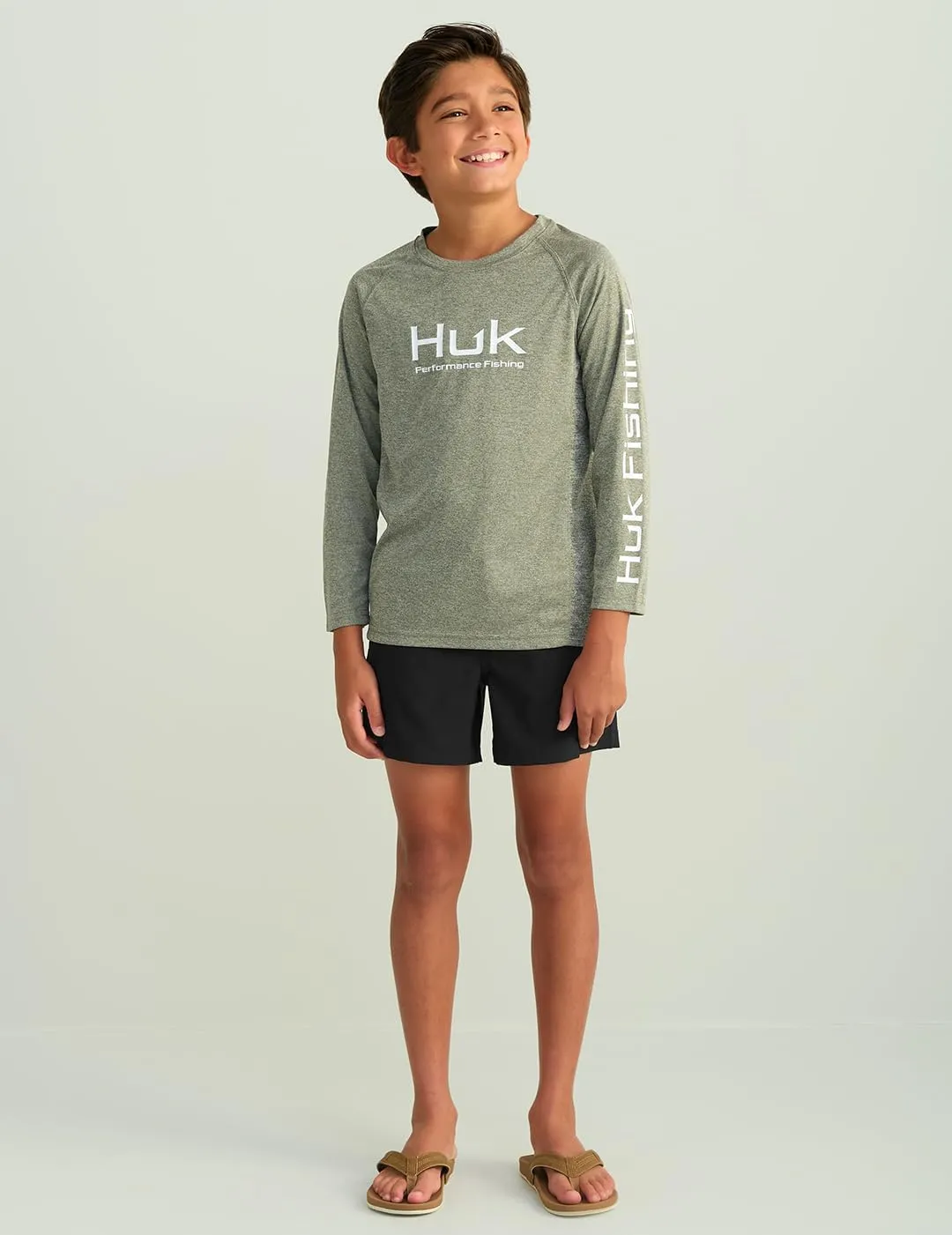 HUK Boys' Pursuit Volley, Quick-Dry Fishing Shorts for Kids