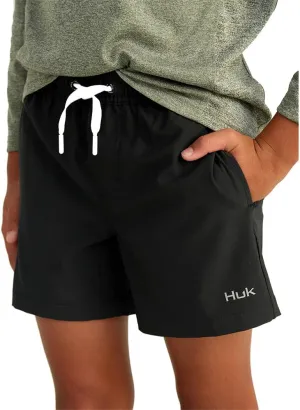 HUK Boys' Pursuit Volley, Quick-Dry Fishing Shorts for Kids