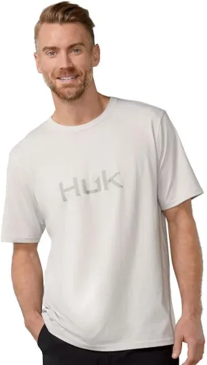 HUK Men's Performance Fishing Logo Tee, Short Sleeve, Quick-Dry