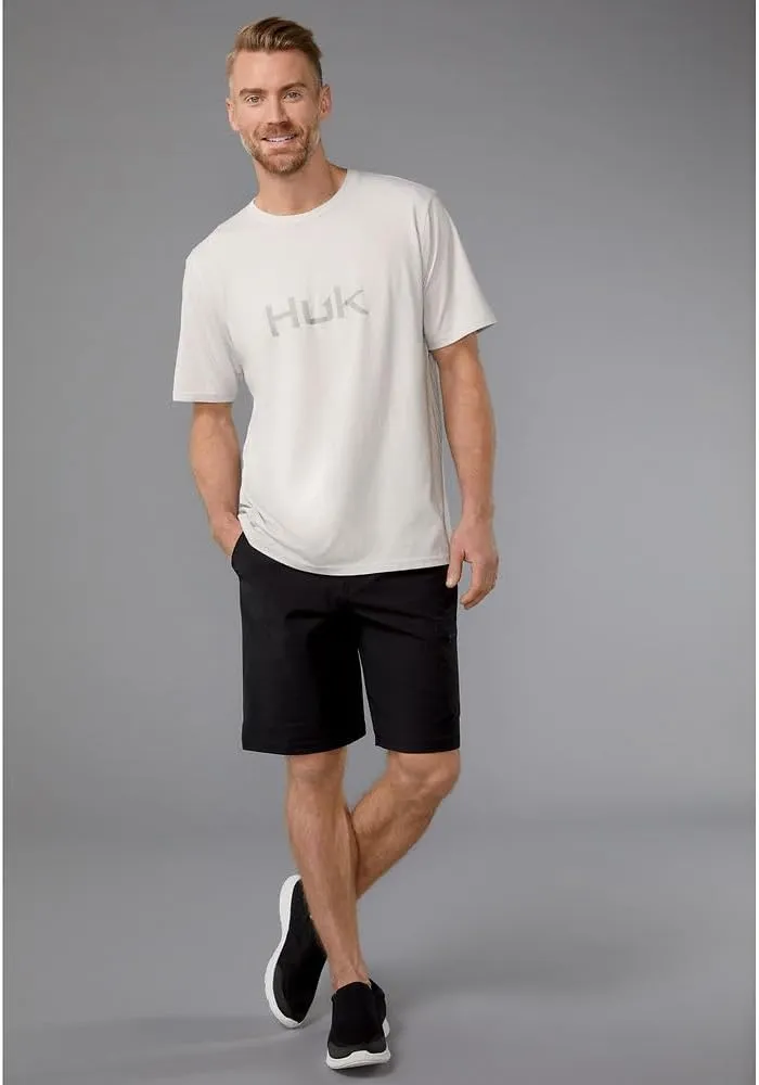 HUK Men's Performance Fishing Logo Tee, Short Sleeve, Quick-Dry