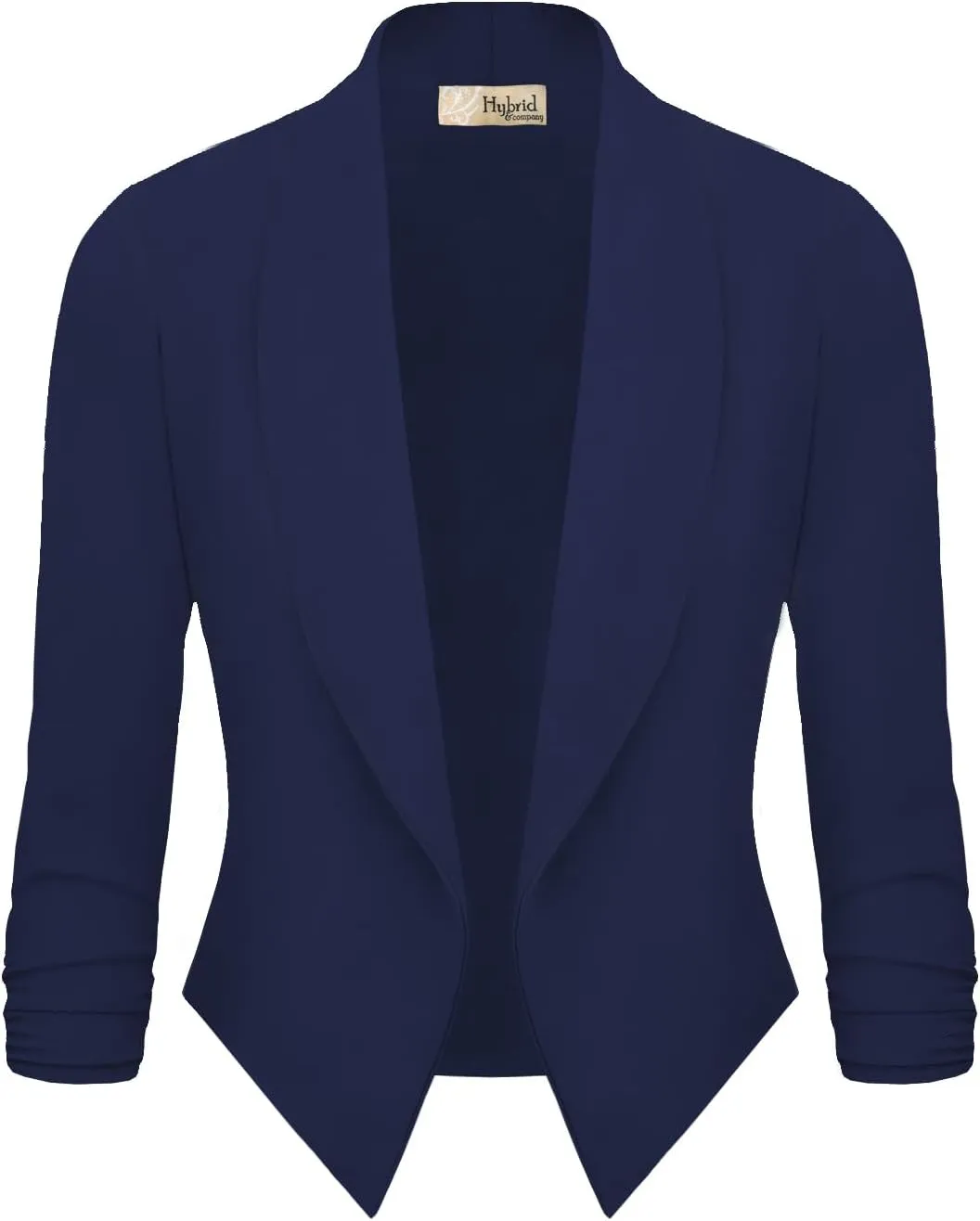 Hybrid & Company Versatile and Modern Women's Nylon Ponte De Roma Open Blazer Jacket