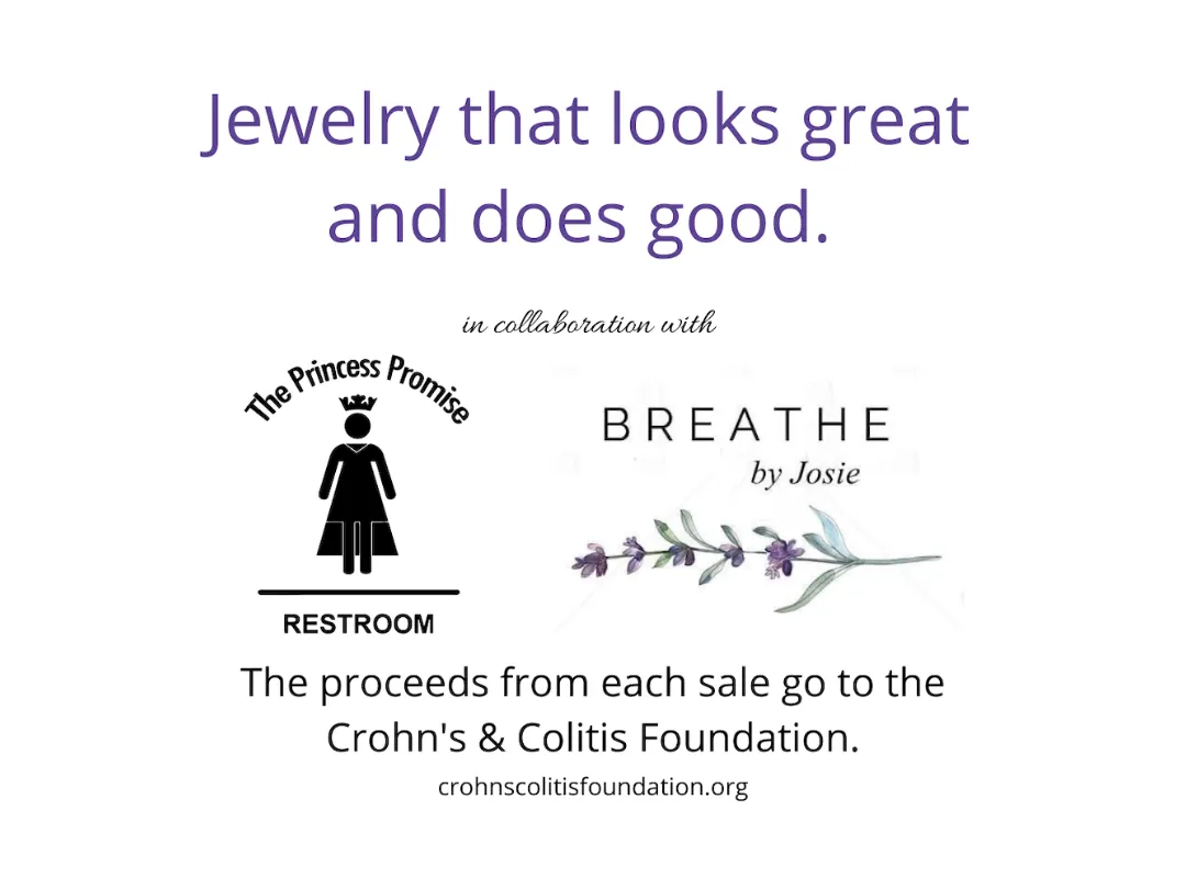 IBD Awareness Purple Wood Bracelet