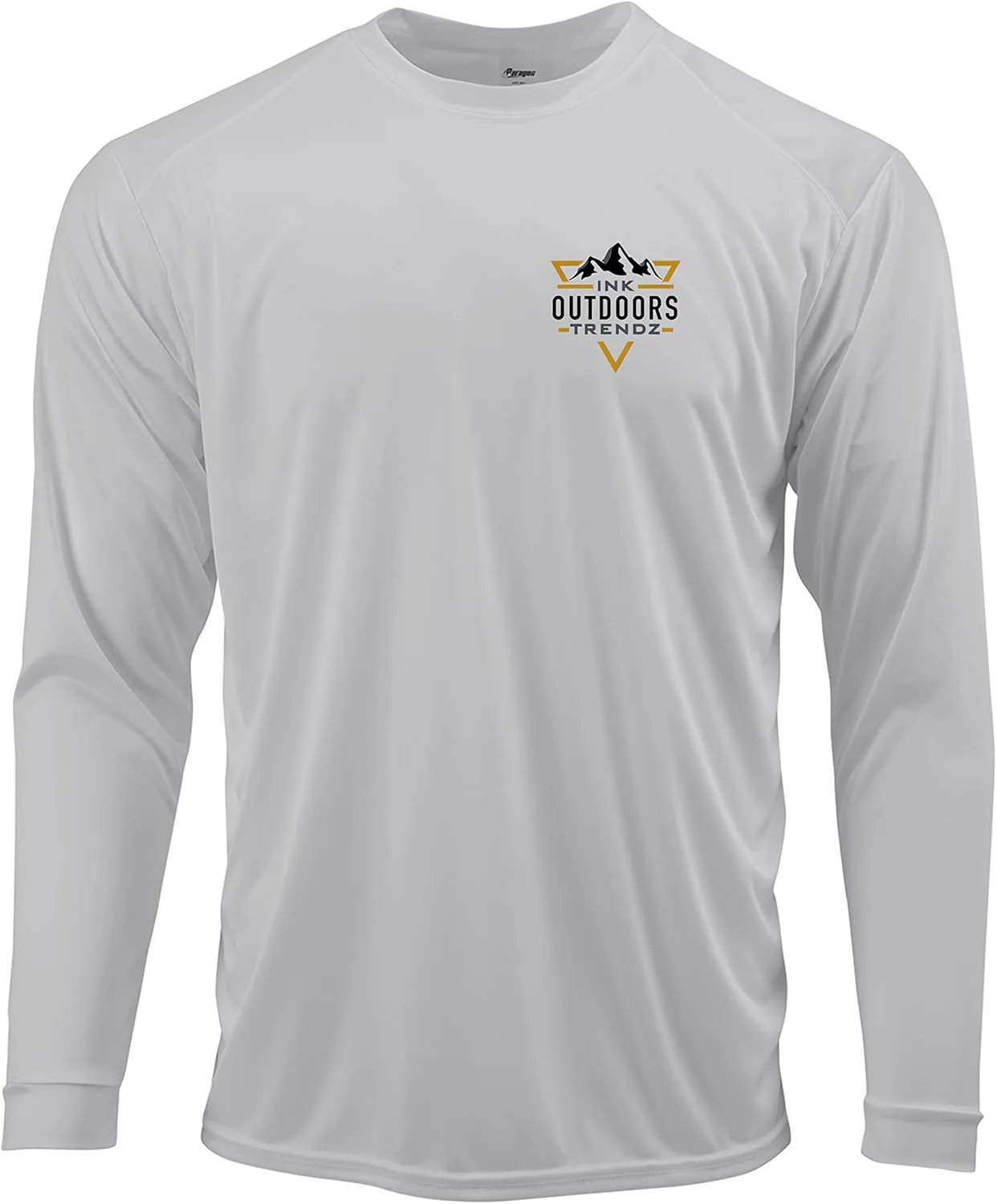 Ink Trendz Outdoors Fly Fishing Skeleton UPF 50 Sun Protection Quick-Dry Long Sleeve Performance T-Shirt