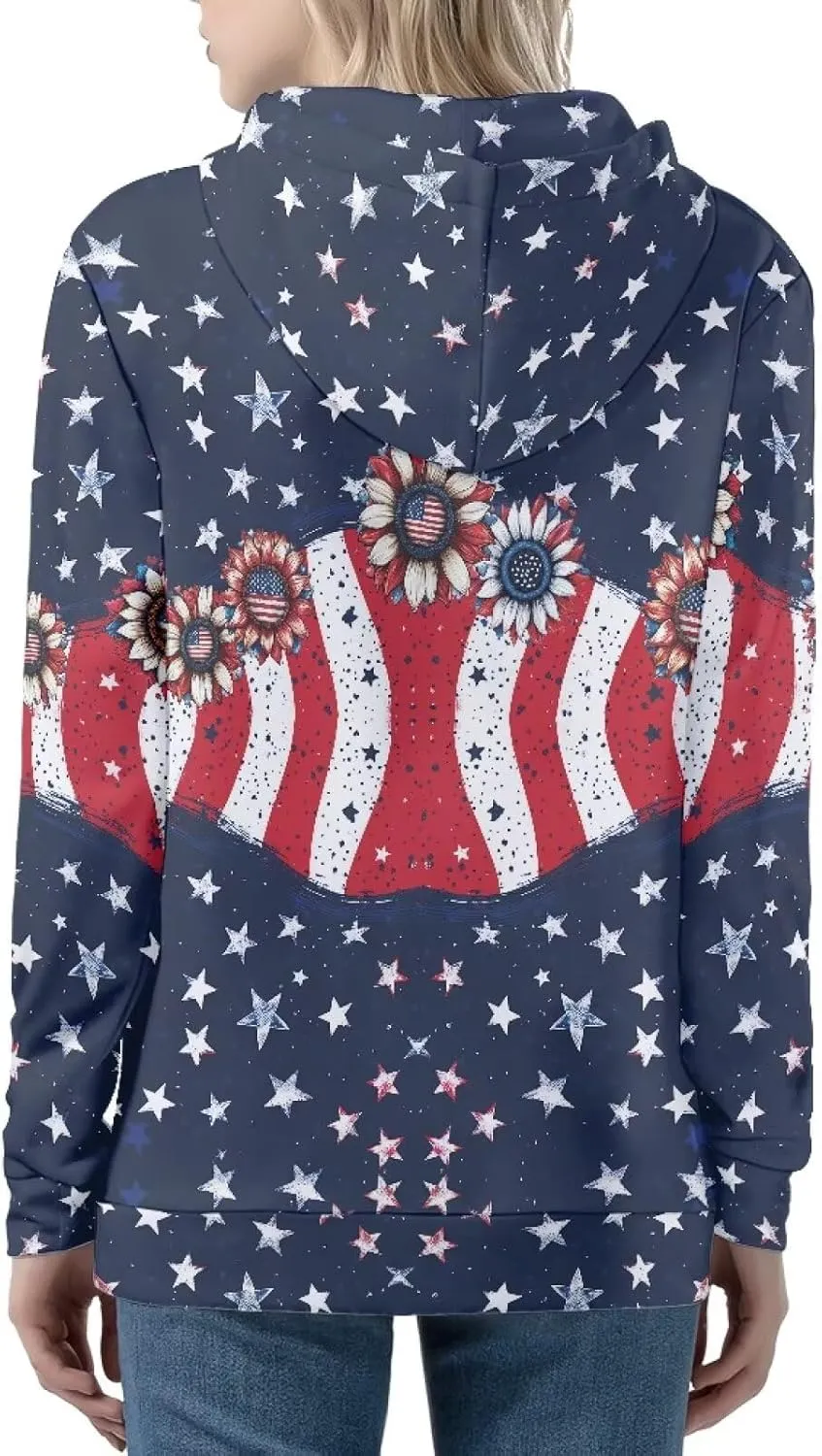Irisjudy Ladies Hoodies with Pocket Camouflage Breathable Sport Coat Loose Fit, Skulls, Music Notes Pullover Hooded Tops