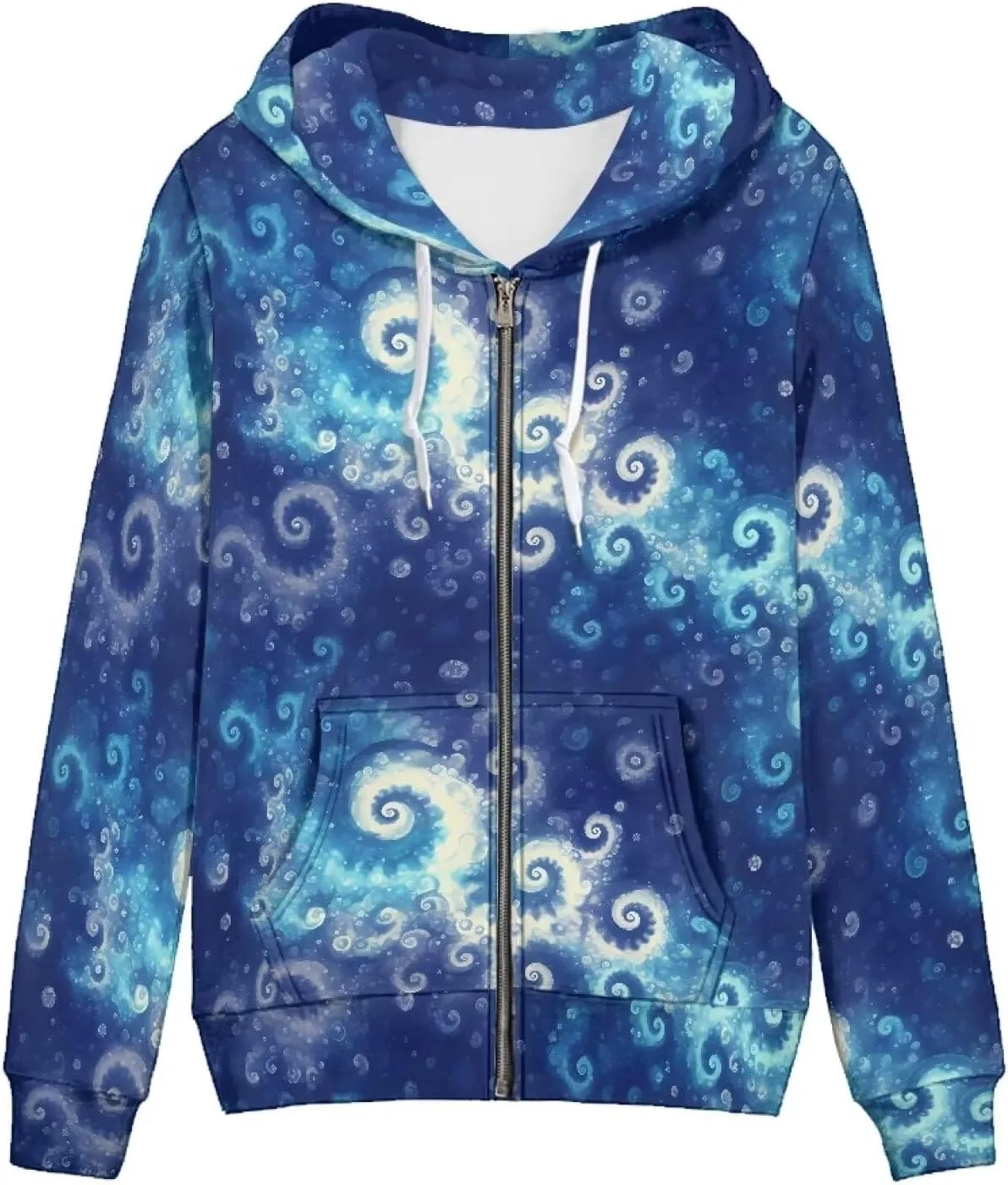 Irisjudy Ladies Hoodies with Pocket Camouflage Breathable Sport Coat Loose Fit, Skulls, Music Notes Pullover Hooded Tops