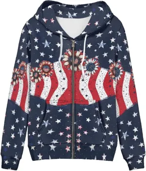 Irisjudy Ladies Hoodies with Pocket Camouflage Breathable Sport Coat Loose Fit, Skulls, Music Notes Pullover Hooded Tops