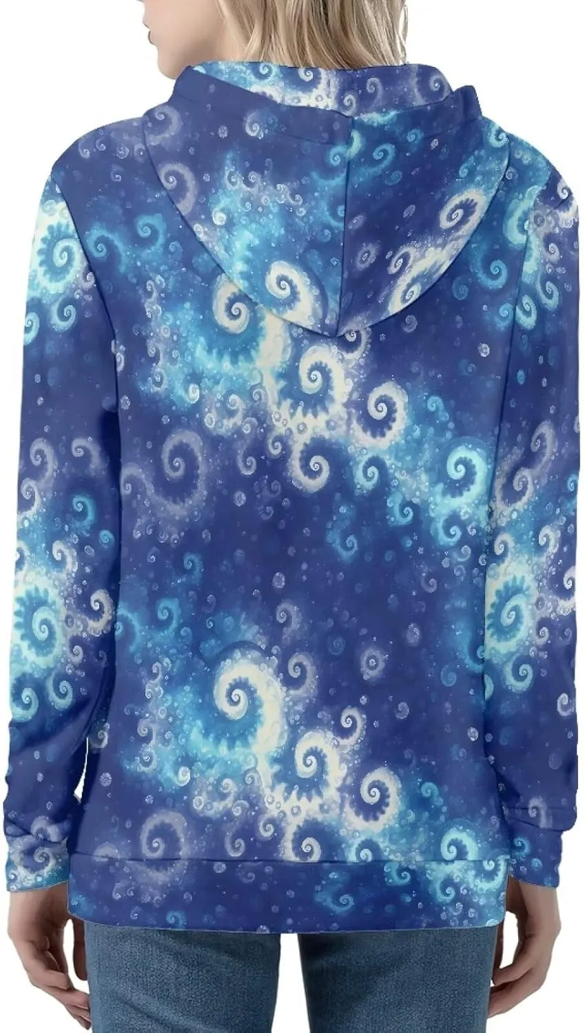 Irisjudy Ladies Hoodies with Pocket Camouflage Breathable Sport Coat Loose Fit, Skulls, Music Notes Pullover Hooded Tops