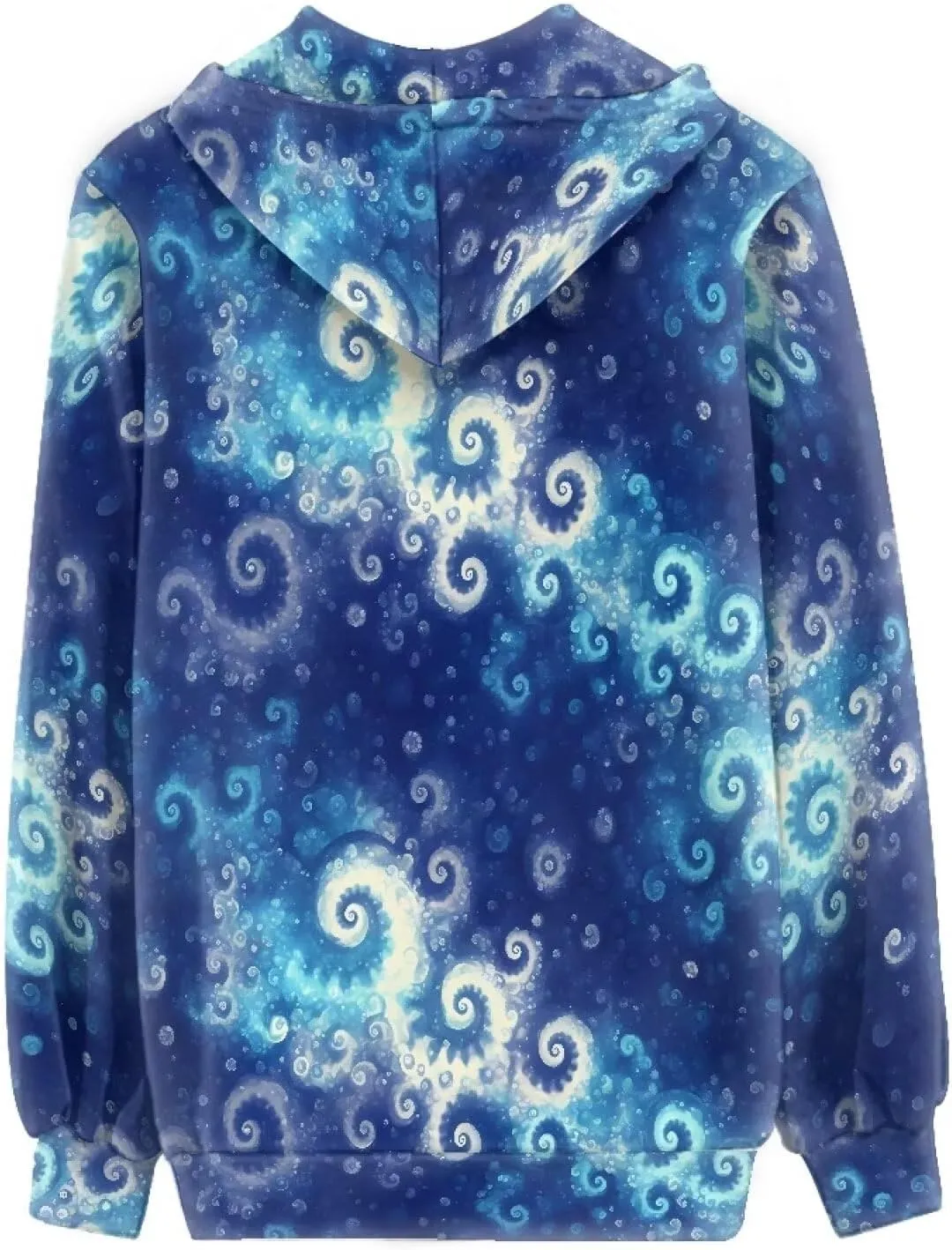 Irisjudy Ladies Hoodies with Pocket Camouflage Breathable Sport Coat Loose Fit, Skulls, Music Notes Pullover Hooded Tops