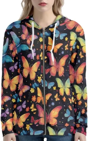 Irisjudy Ladies Hoodies with Pocket Camouflage Breathable Sport Coat Loose Fit, Skulls, Music Notes Pullover Hooded Tops