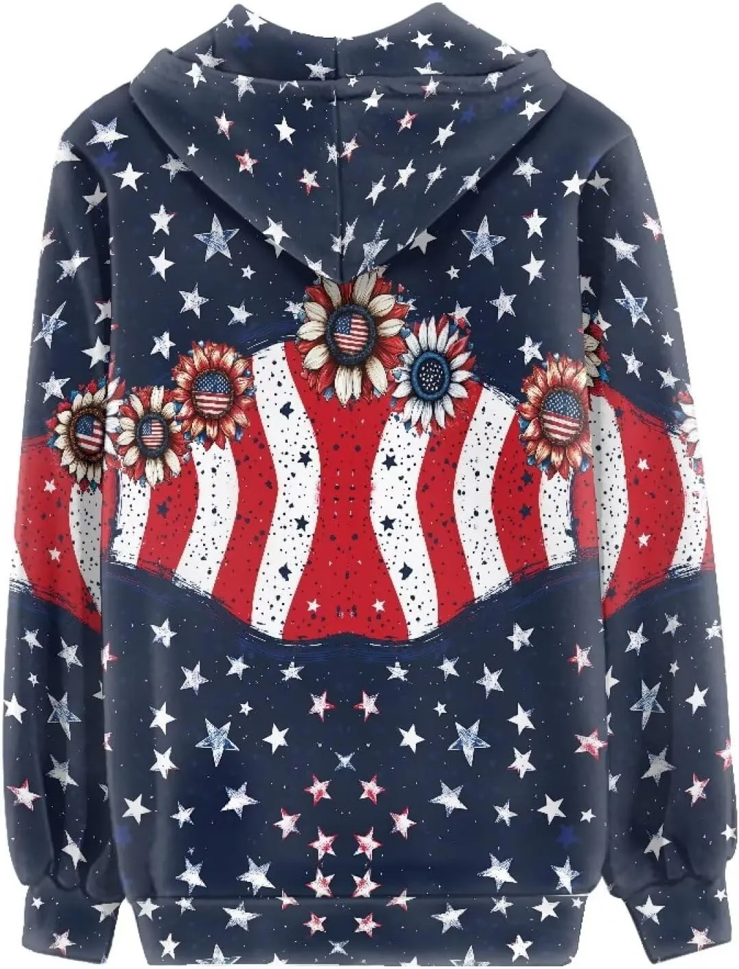 Irisjudy Ladies Hoodies with Pocket Camouflage Breathable Sport Coat Loose Fit, Skulls, Music Notes Pullover Hooded Tops