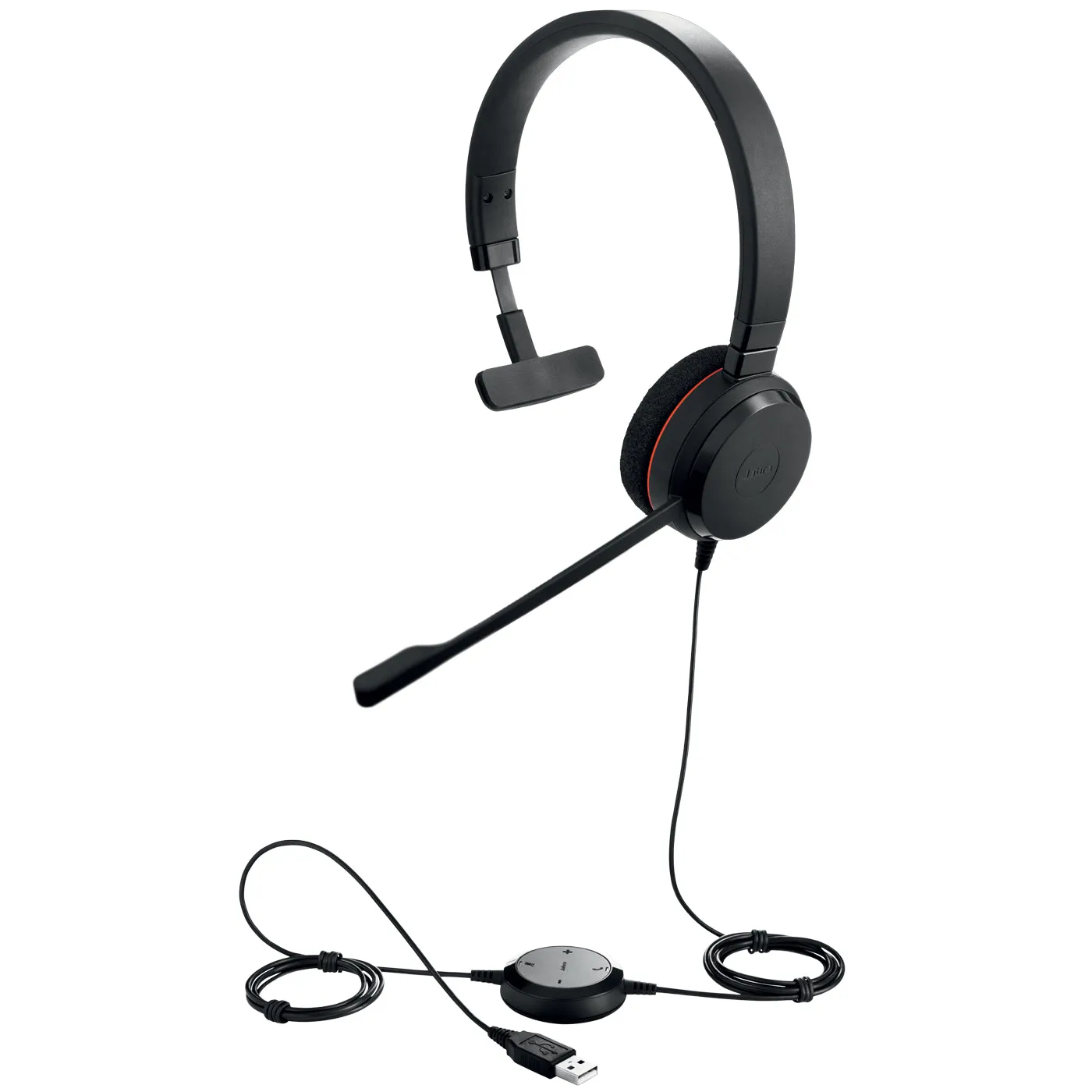 Jabra Evolve 20 Ms Mono - Headset - On-Ear - Wired - Usb - Certified For Skype For Business