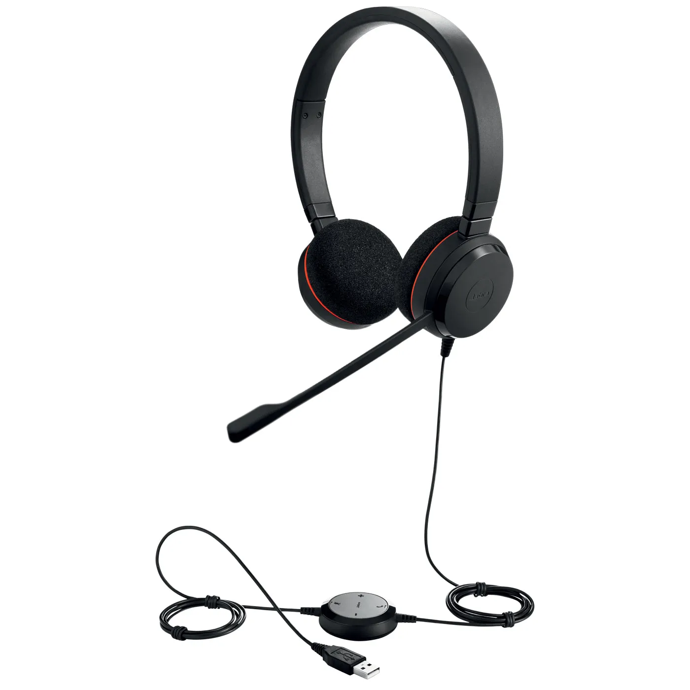 Jabra Evolve 20 Ms Stereo - Headset - On-Ear - Wired - Usb - Certified For Skype For Business