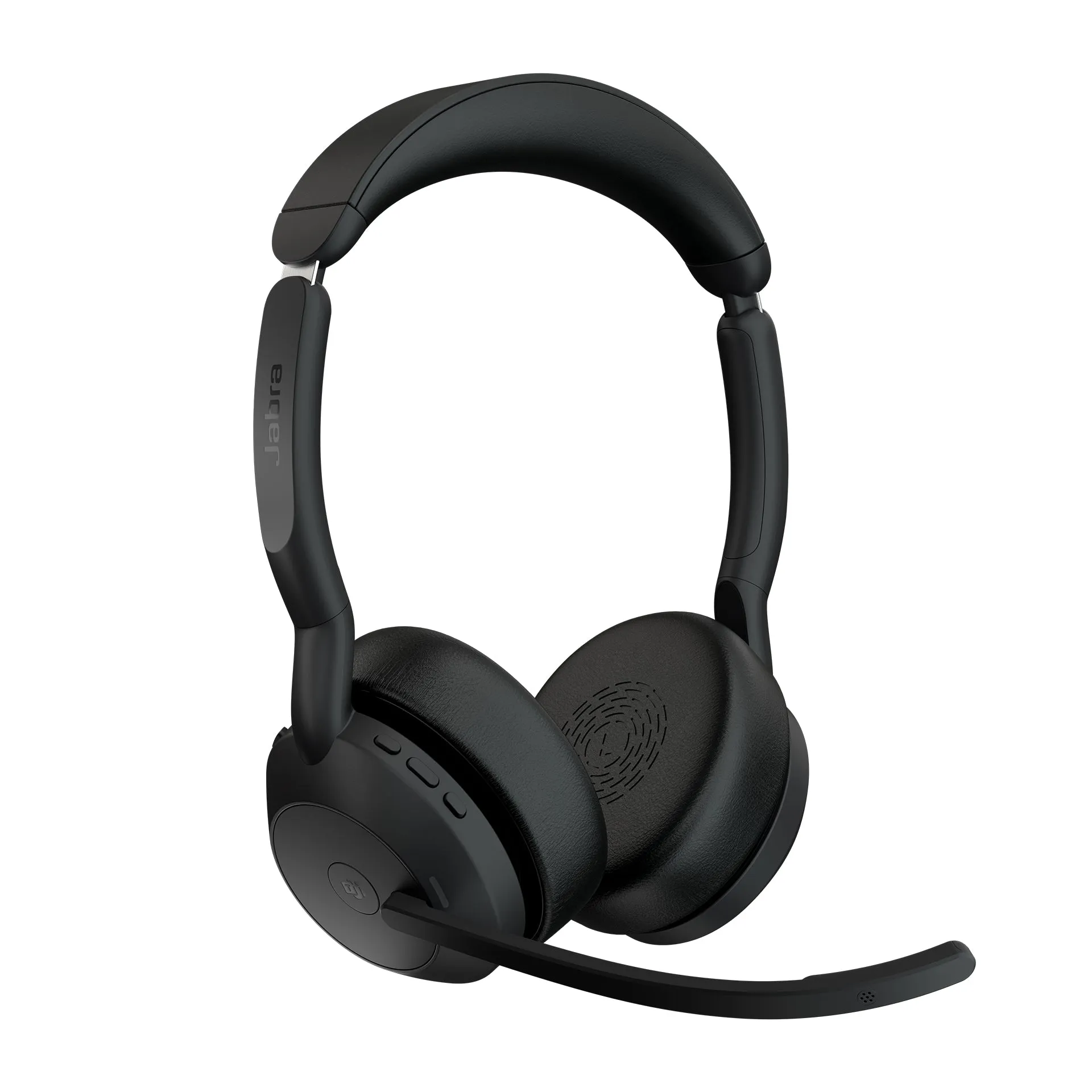 Jabra Evolve2 55 Ms Stereo - Headset - On-Ear - Bluetooth - Wireless - Active Noise Cancelling - Usb-C - Black - With Ch