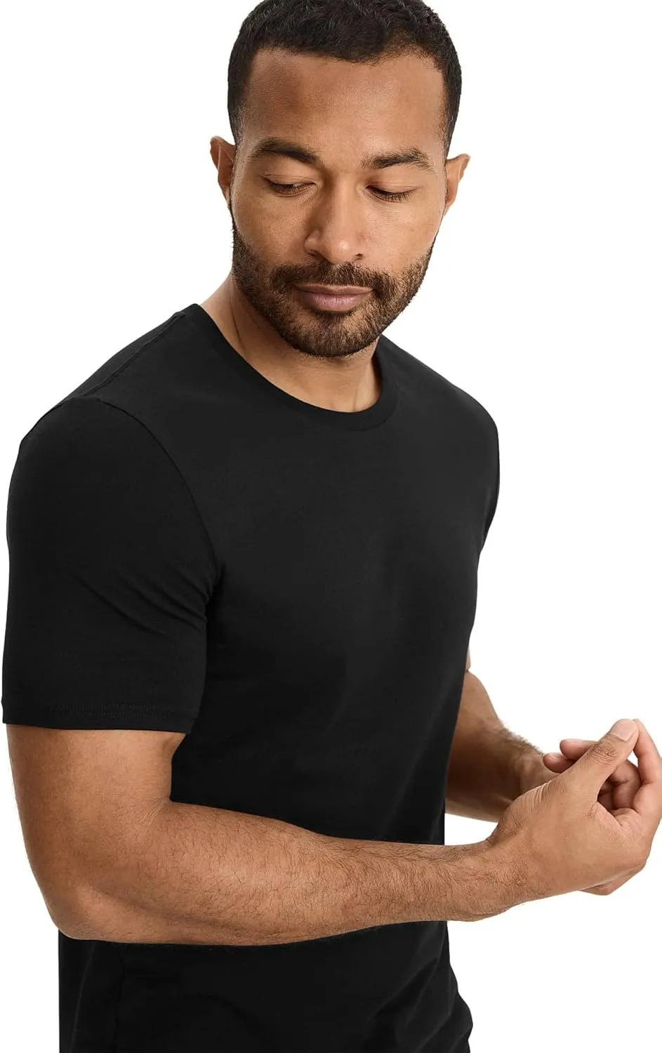 Jockey Men's Undershirt Cotton Stretch Crew Neck Undershirt - 3 Pack