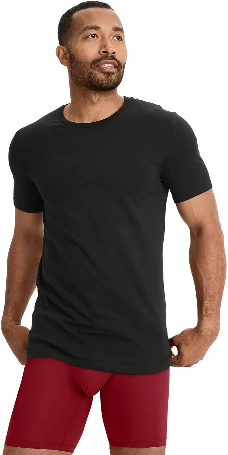 Jockey Men's Undershirt Cotton Stretch Crew Neck Undershirt - 3 Pack