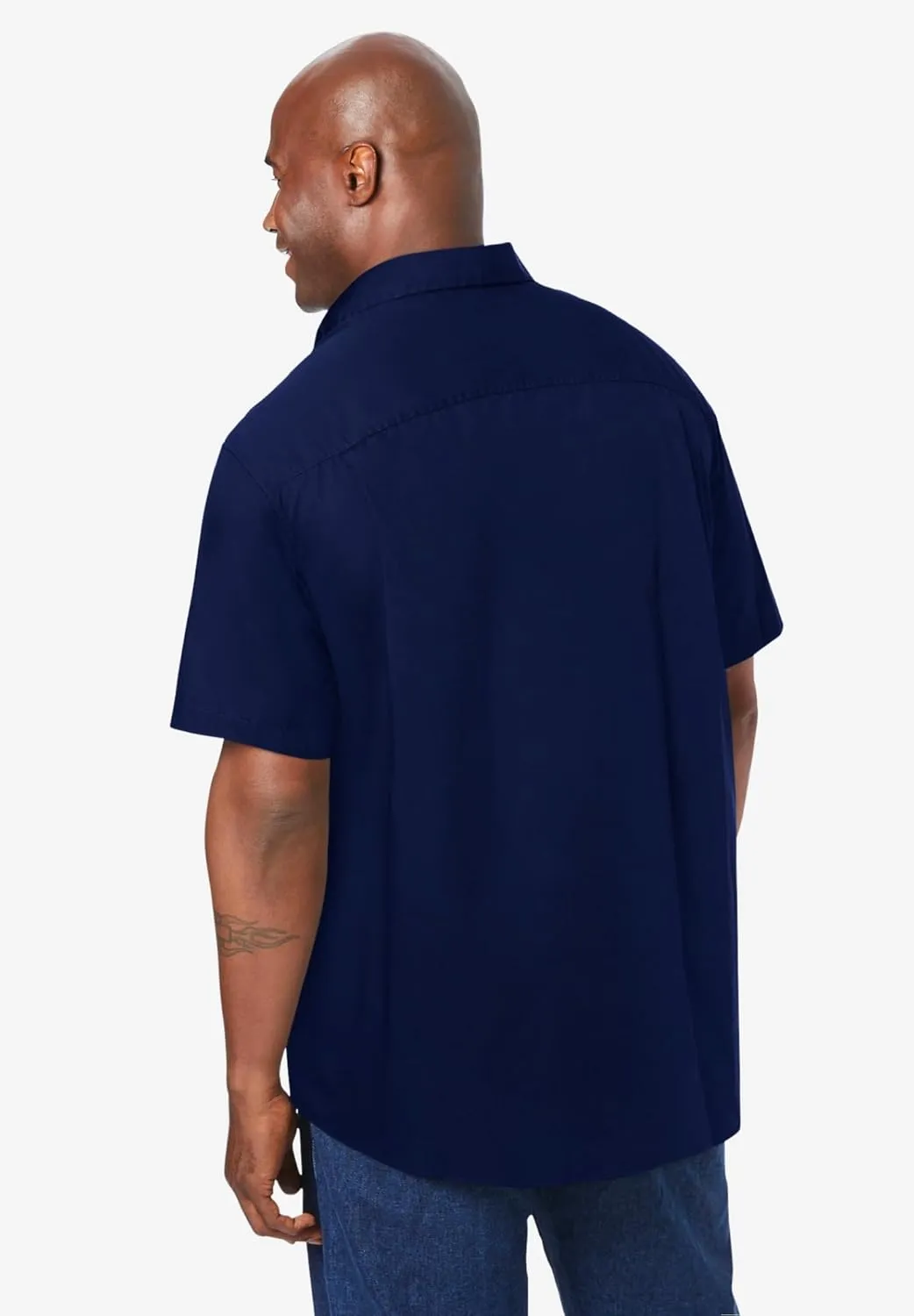 KingSize Men's Big & Tall Short Sleeve Wrinkle-Free Sport Shirt