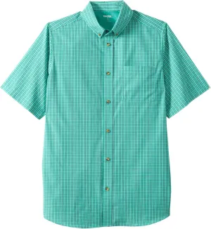 KingSize Men's Big & Tall Short Sleeve Wrinkle-Free Sport Shirt