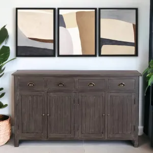 Kraft Bazaar Madrid Sideboard (L) in Tobacco Brown Finish 150x40x90Cm